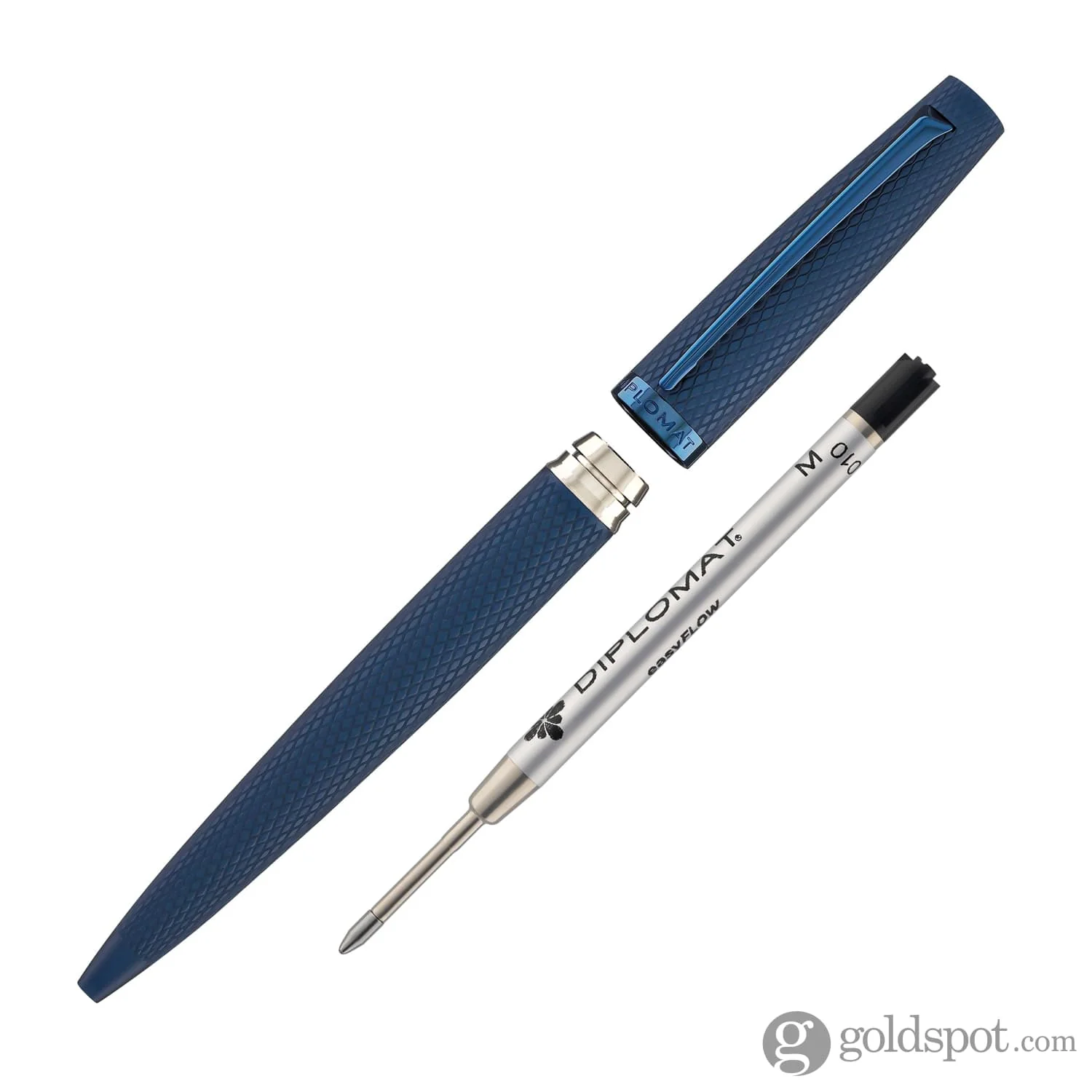 Diplomat Viper Ballpoint Pen in Blue Guilloche