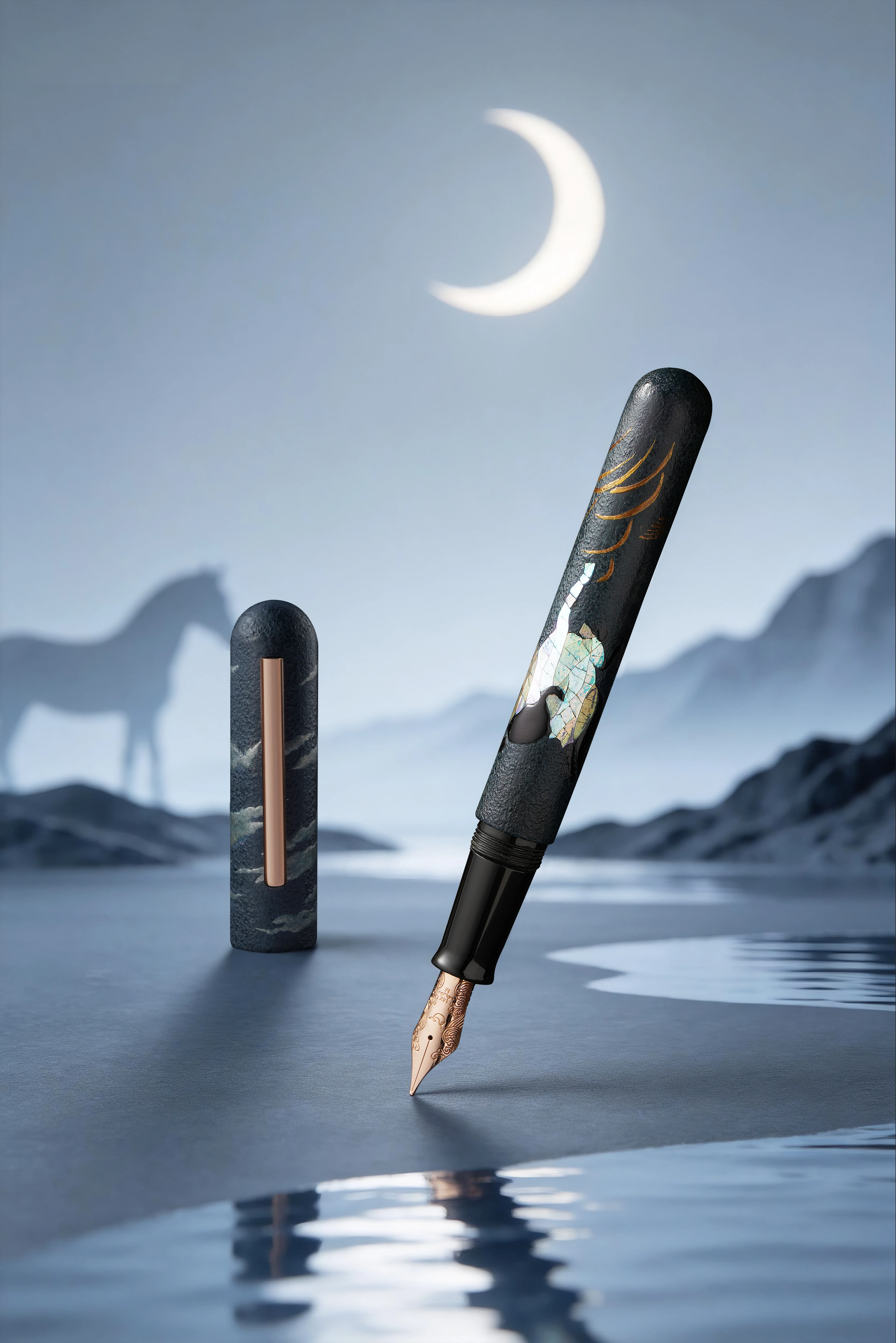 158-ikkaku-by-nahvalur-fountain-pen-in-year-of-the-horse-14k-gold-11.webp IKKAKU by Nahvalur Fountain Pen in Year of the Horse - 14k Gold