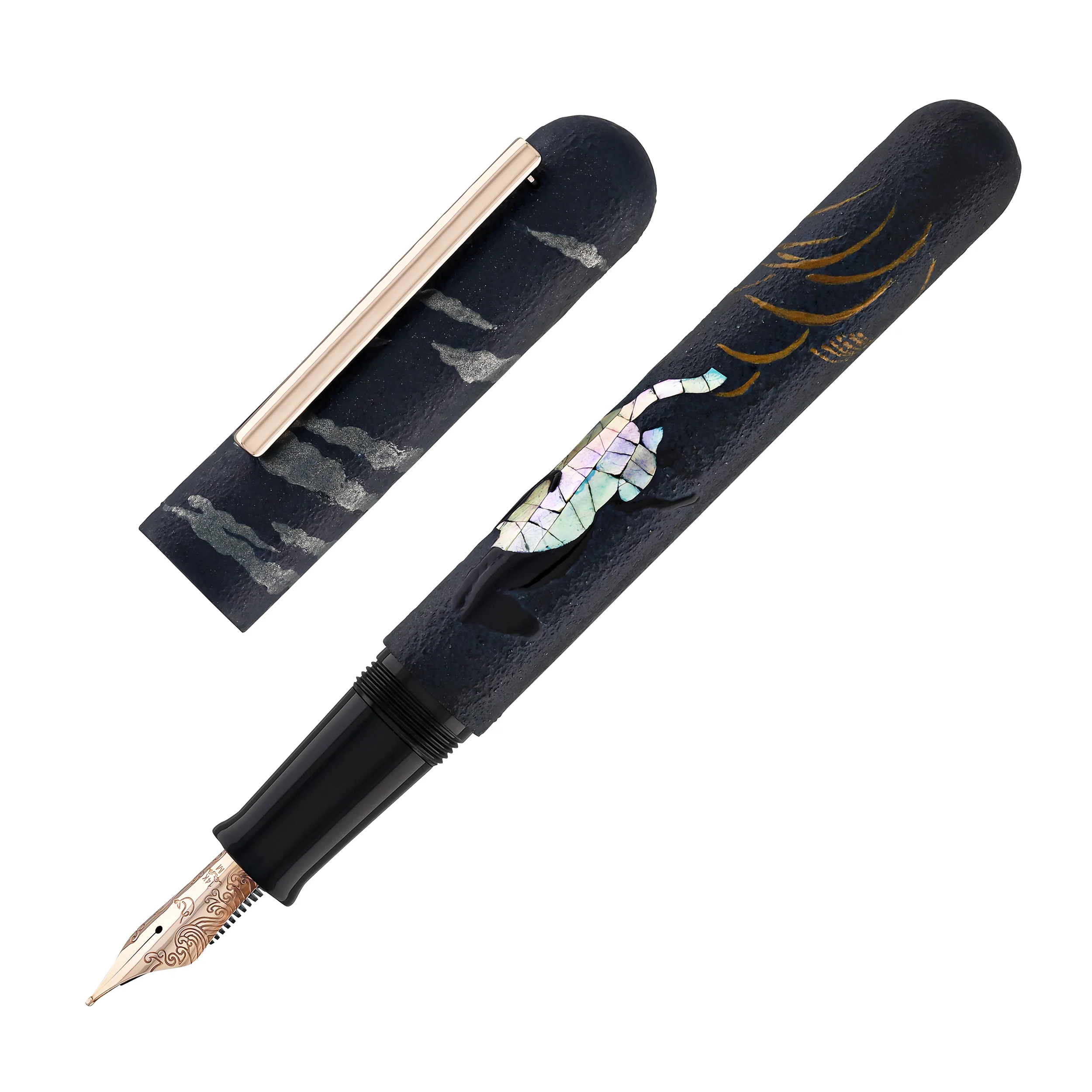 158-ikkaku-by-nahvalur-fountain-pen-in-year-of-the-horse-14k-gold-5.webp IKKAKU by Nahvalur Fountain Pen in Year of the Horse - 14k Gold