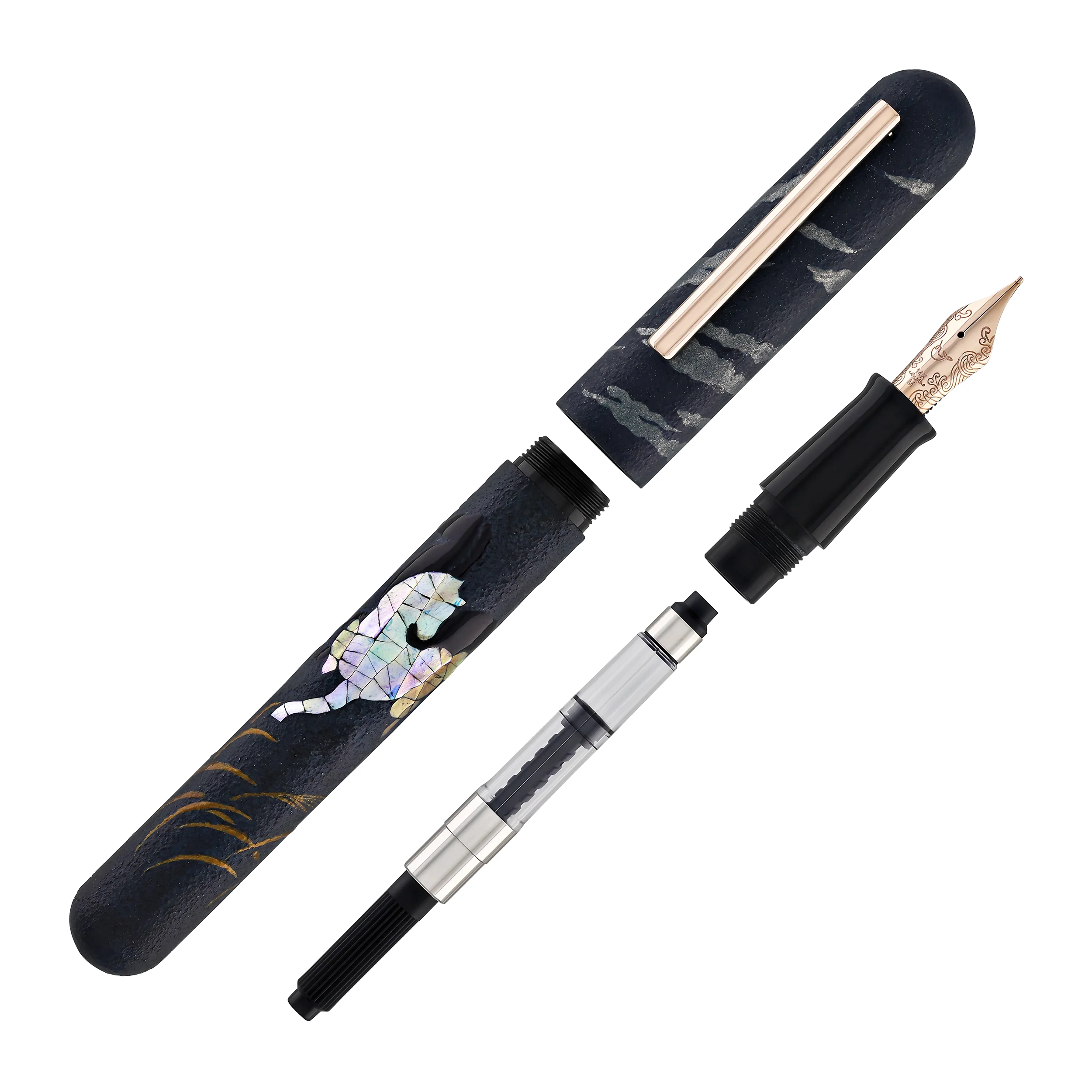 158-ikkaku-by-nahvalur-fountain-pen-in-year-of-the-horse-14k-gold-8.webp IKKAKU by Nahvalur Fountain Pen in Year of the Horse - 14k Gold