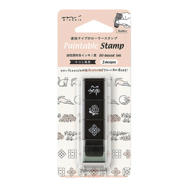 1580-midori-paintable-roller-stamp-in-cat-landscape-1.webp Midori Paintable Roller Stamp in Cat & Landscape