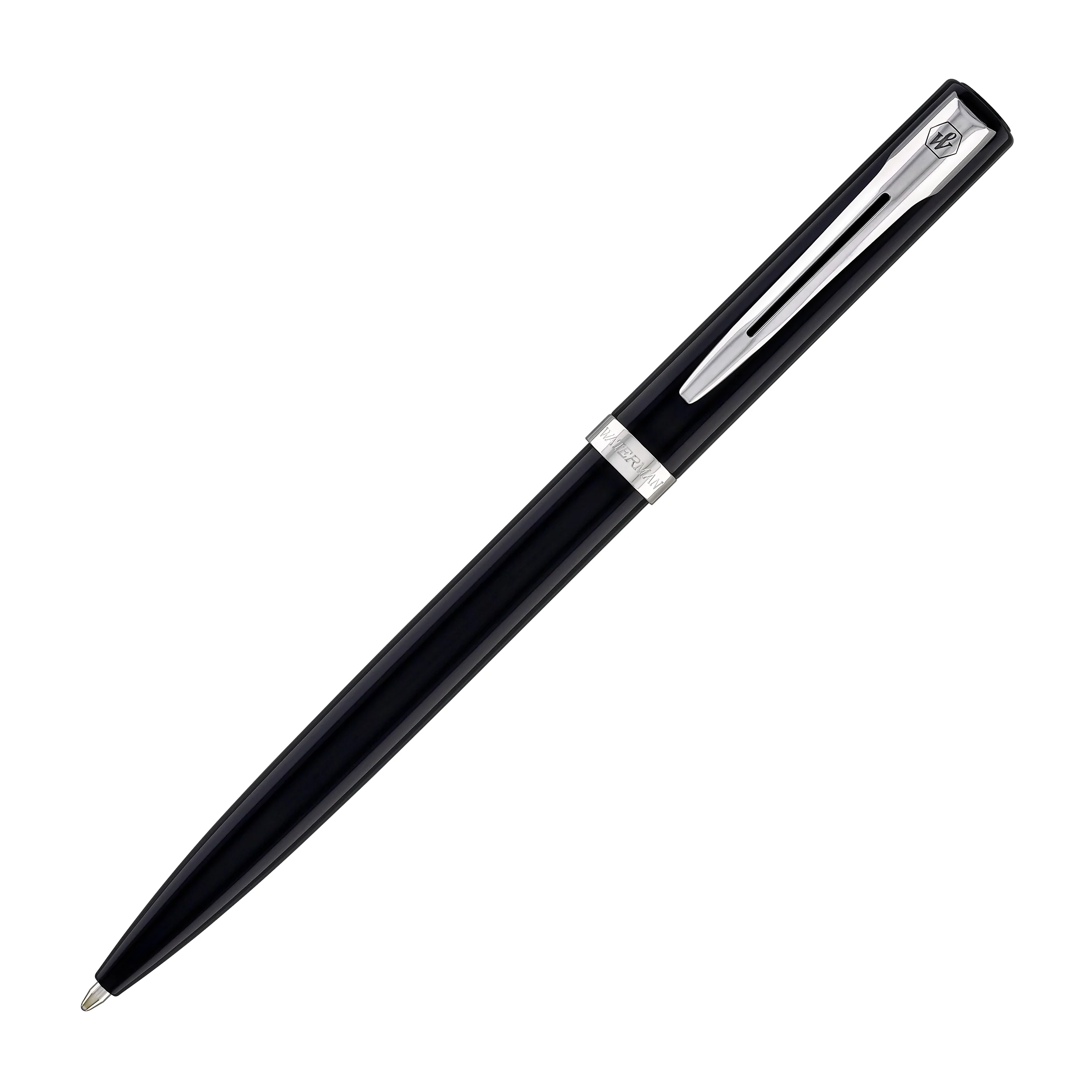 1616-waterman-impression-ballpoint-pen-in-black-with-palladium-coated-2.webp Waterman Impression Ballpoint Pen in Black with Palladium Coated