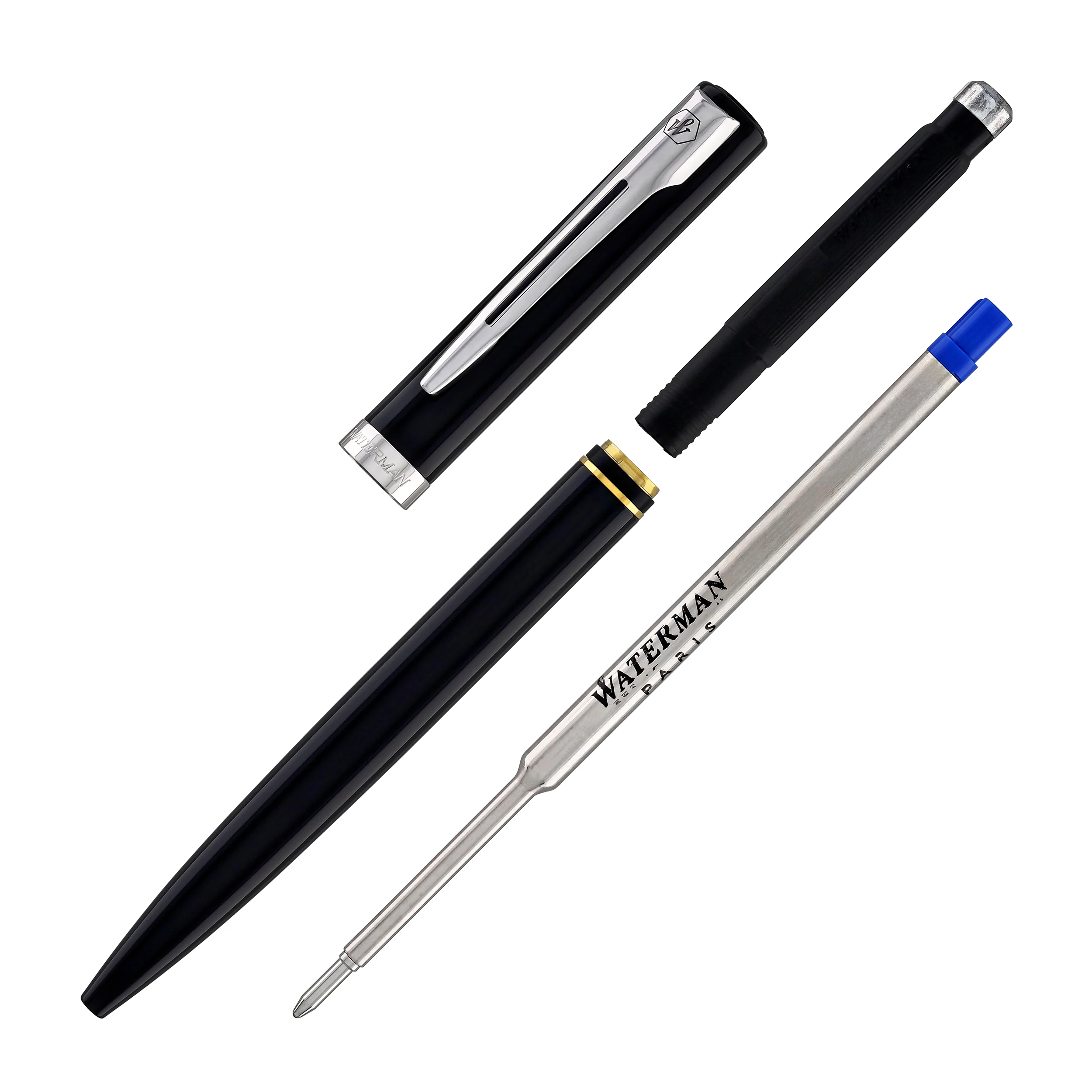 1616-waterman-impression-ballpoint-pen-in-black-with-palladium-coated-6.webp Waterman Impression Ballpoint Pen in Black with Palladium Coated