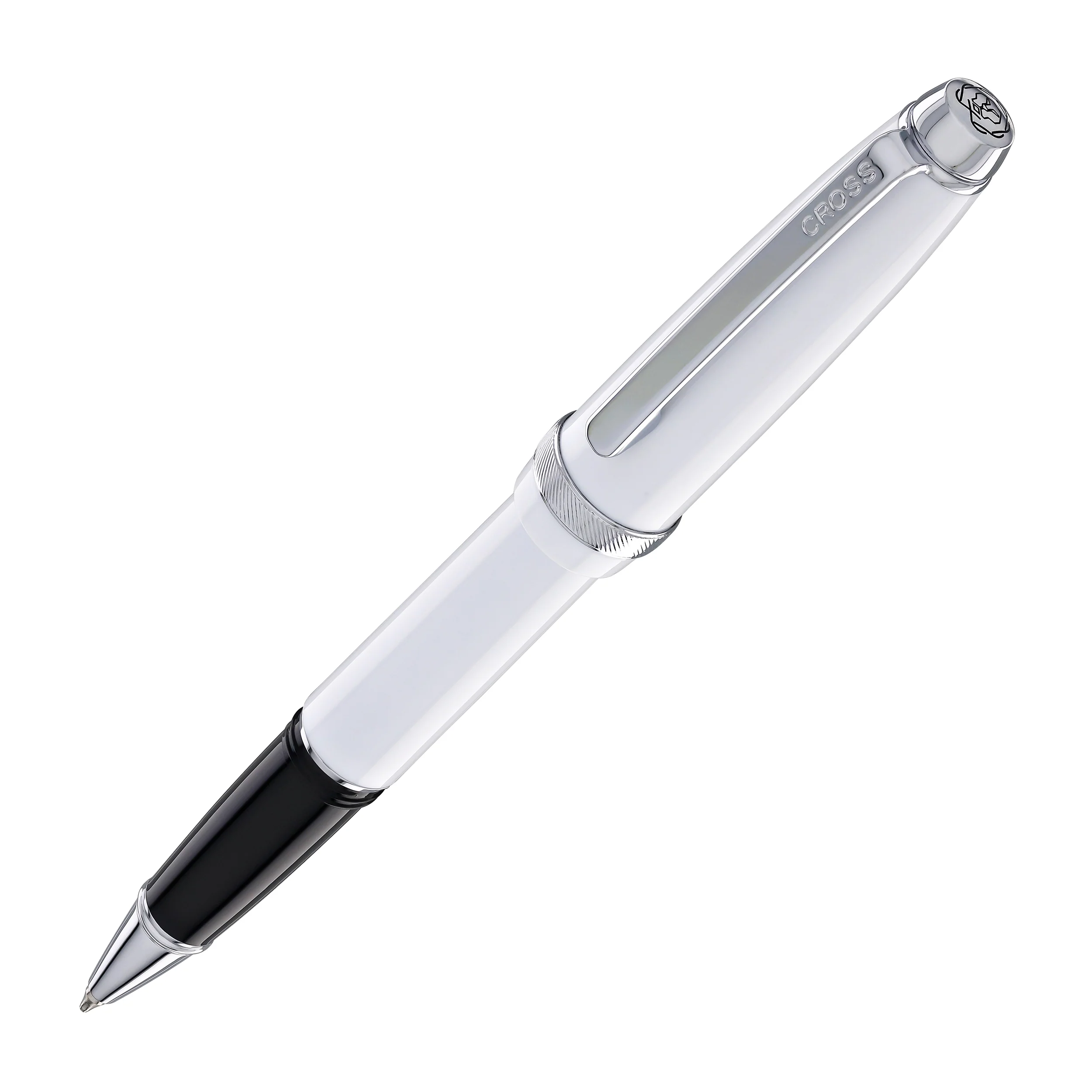 1623-cross-lume-ballpoint-pen-in-porcelain-white-with-polished-chrome-appointments-1.webp Cross Lume Ballpoint Pen in Porcelain White with Polished Chrome Appointments