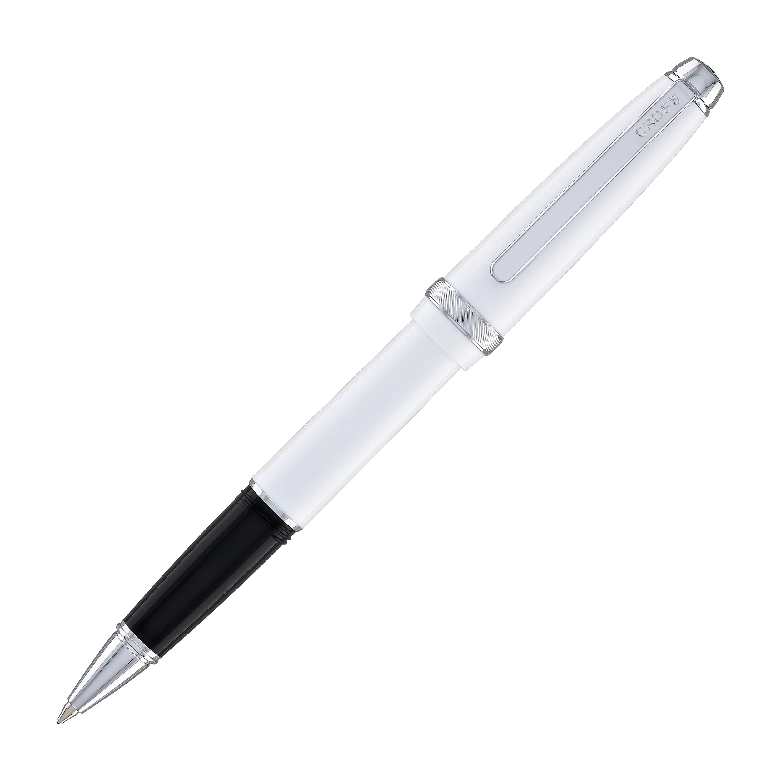 1623-cross-lume-ballpoint-pen-in-porcelain-white-with-polished-chrome-appointments-3.webp Cross Lume Ballpoint Pen in Porcelain White with Polished Chrome Appointments