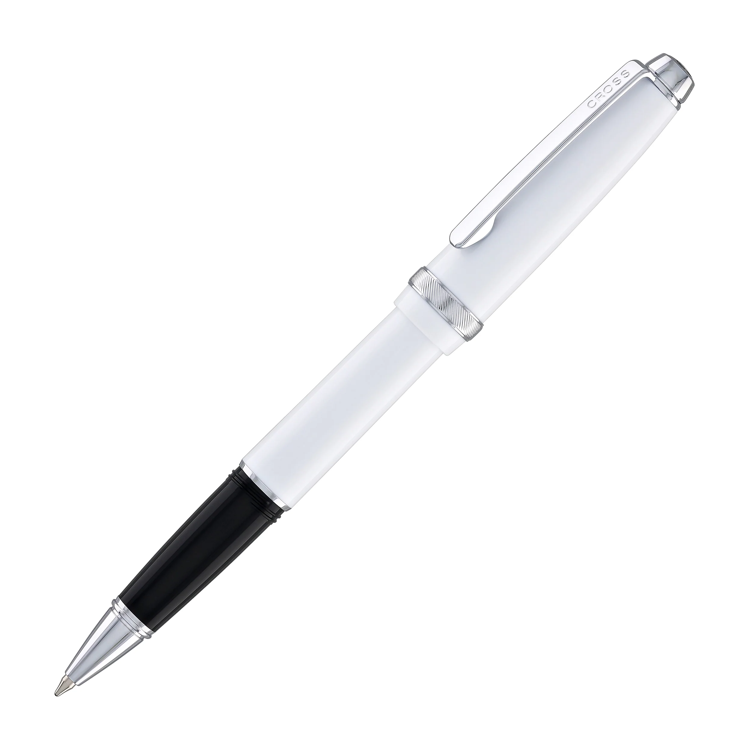 1623-cross-lume-ballpoint-pen-in-porcelain-white-with-polished-chrome-appointments-4.webp Cross Lume Ballpoint Pen in Porcelain White with Polished Chrome Appointments
