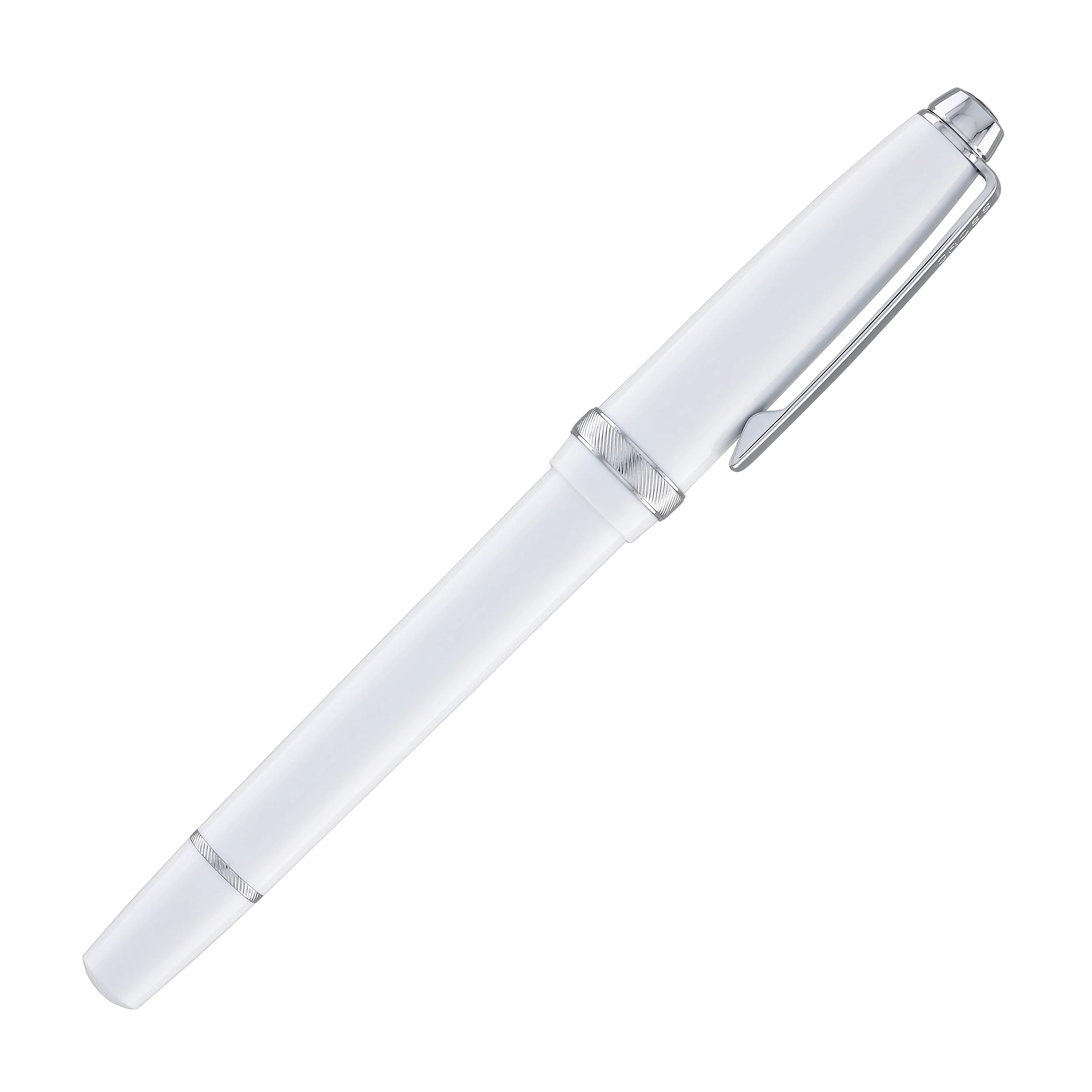 1623-cross-lume-ballpoint-pen-in-porcelain-white-with-polished-chrome-appointments-7.webp Cross Lume Ballpoint Pen in Porcelain White with Polished Chrome Appointments