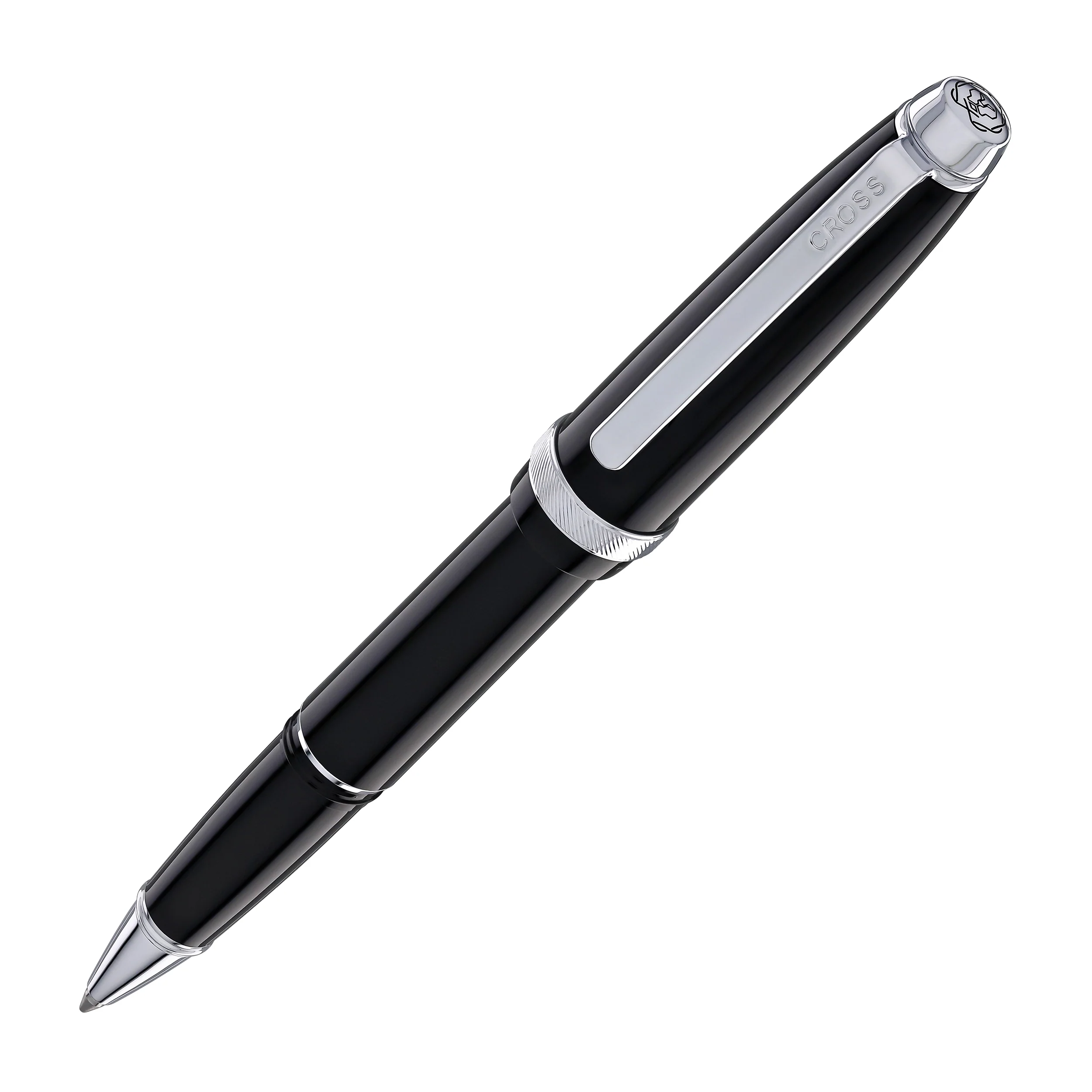 1624-cross-lume-rollerball-pen-in-obsidian-black-with-polished-chrome-appointments-1.webp Cross Lume Rollerball Pen in Obsidian Black with Polished Chrome Appointments