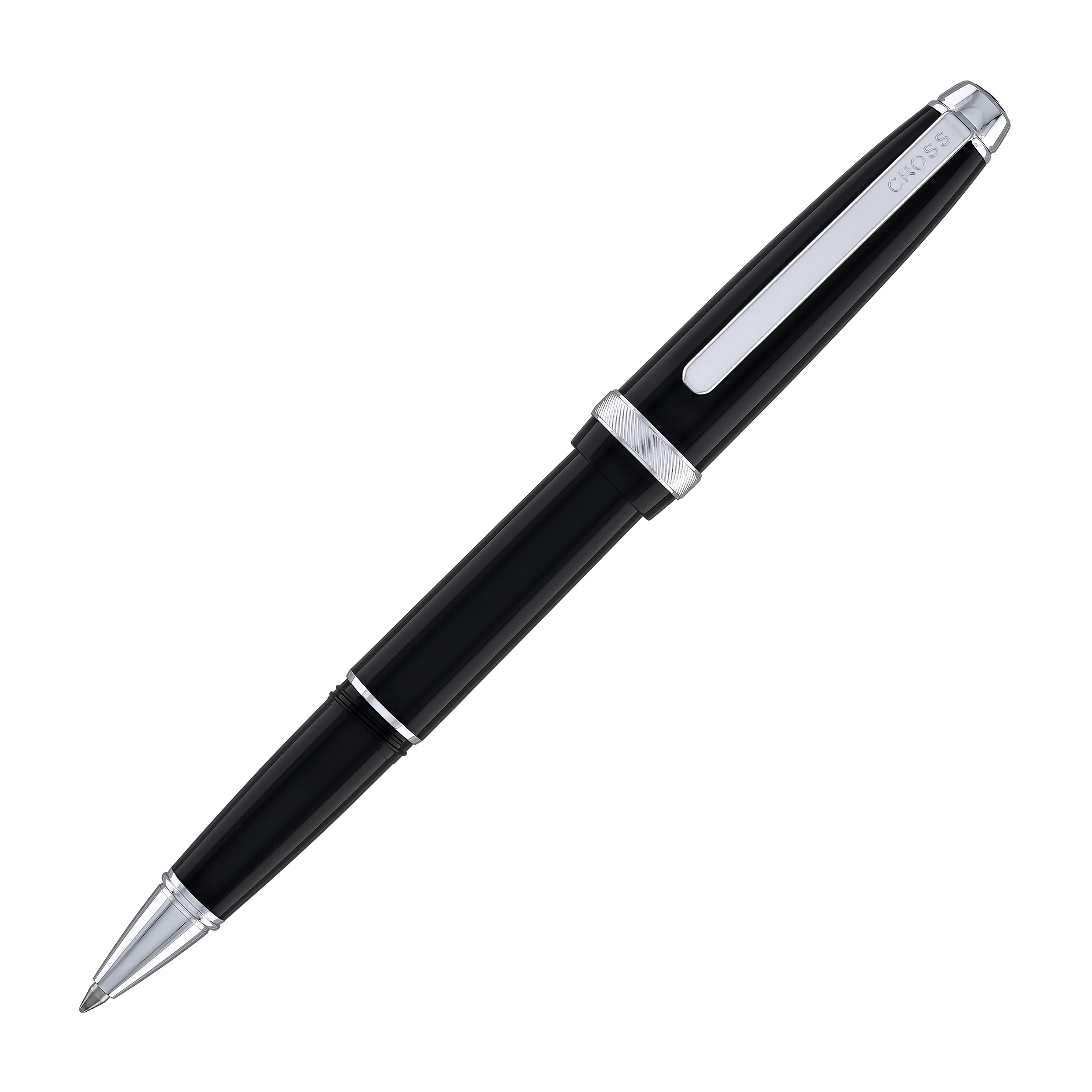 1624-cross-lume-rollerball-pen-in-obsidian-black-with-polished-chrome-appointments-3.webp Cross Lume Rollerball Pen in Obsidian Black with Polished Chrome Appointments