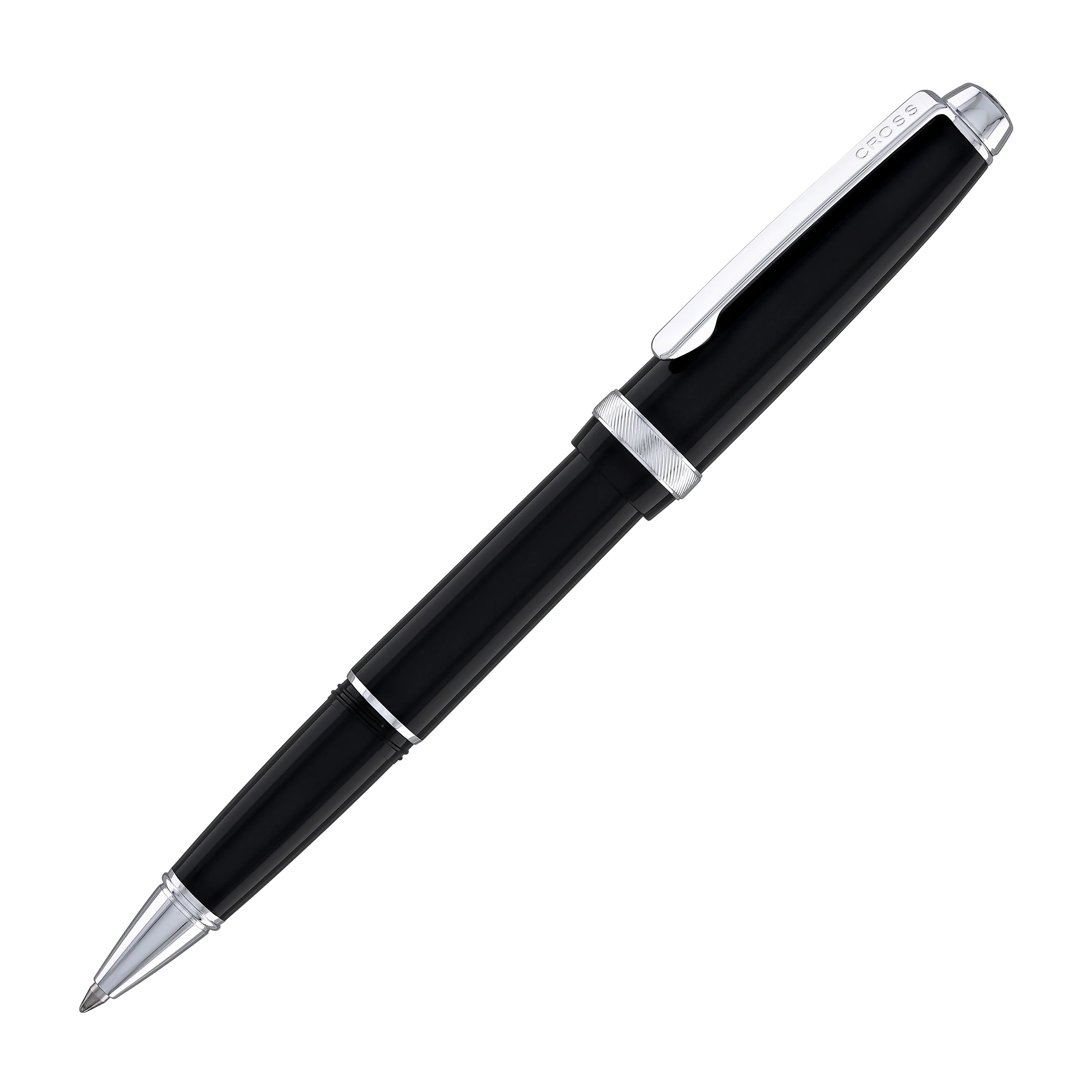1624-cross-lume-rollerball-pen-in-obsidian-black-with-polished-chrome-appointments-4.webp Cross Lume Rollerball Pen in Obsidian Black with Polished Chrome Appointments