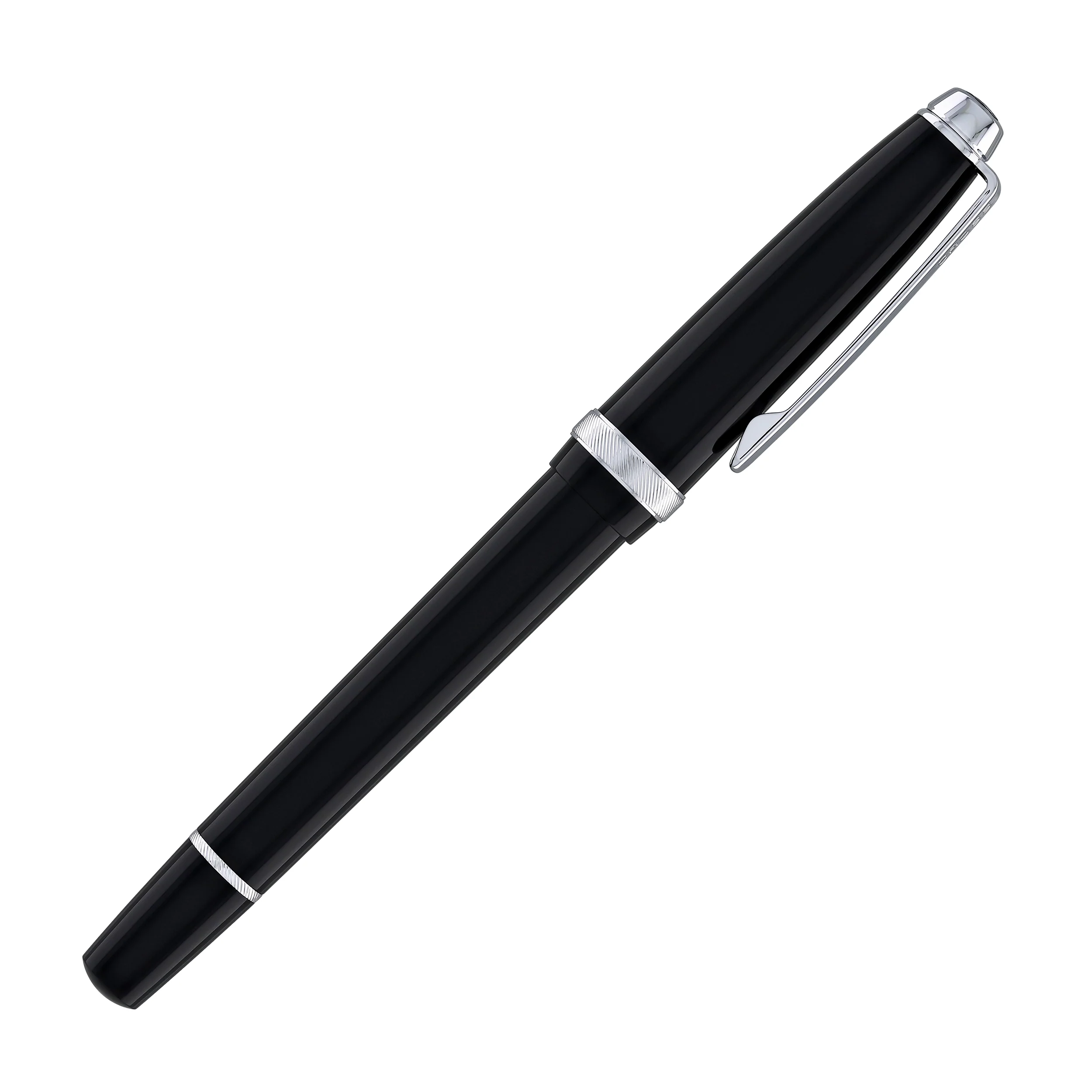1624-cross-lume-rollerball-pen-in-obsidian-black-with-polished-chrome-appointments-7.webp Cross Lume Rollerball Pen in Obsidian Black with Polished Chrome Appointments
