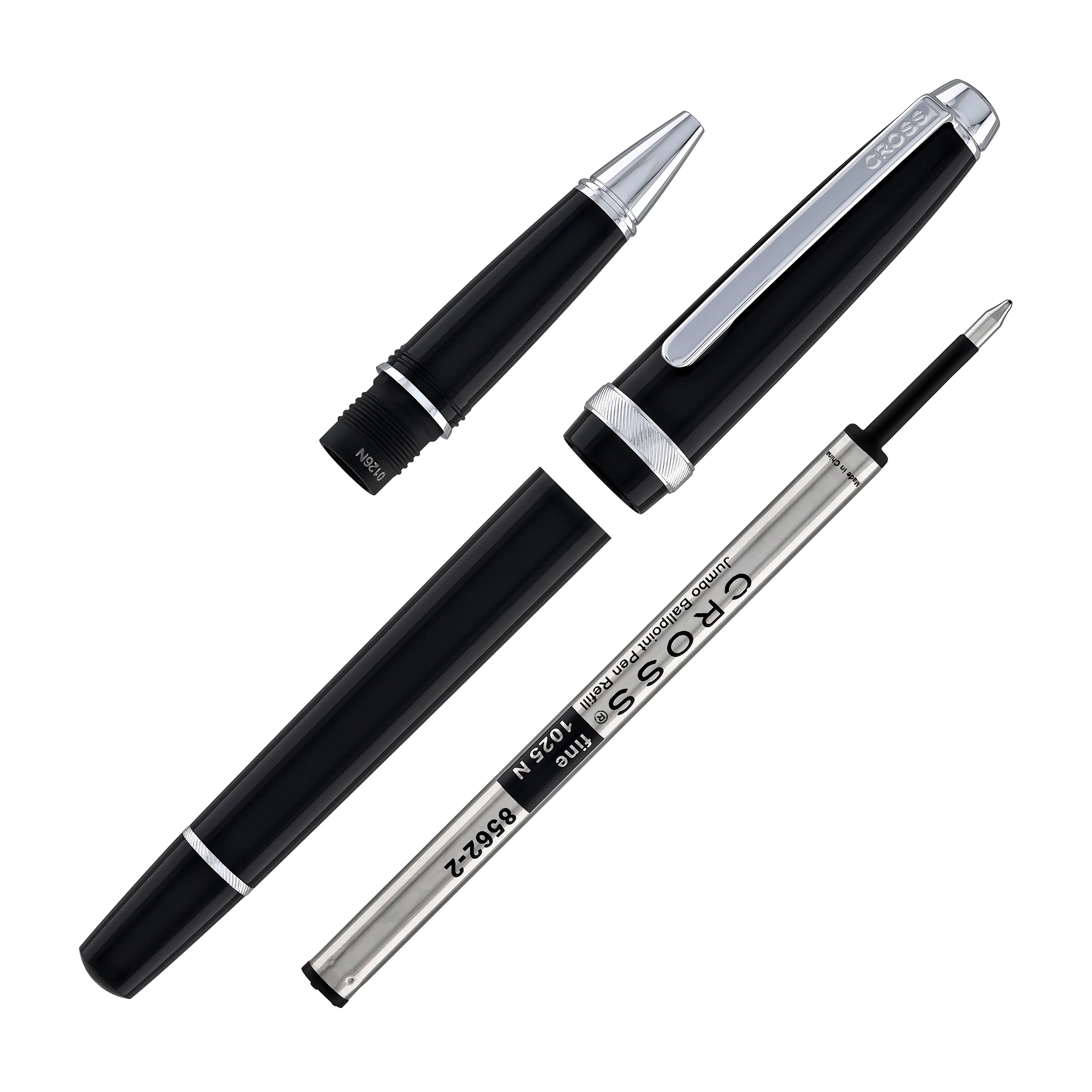 1624-cross-lume-rollerball-pen-in-obsidian-black-with-polished-chrome-appointments-8.webp Cross Lume Rollerball Pen in Obsidian Black with Polished Chrome Appointments