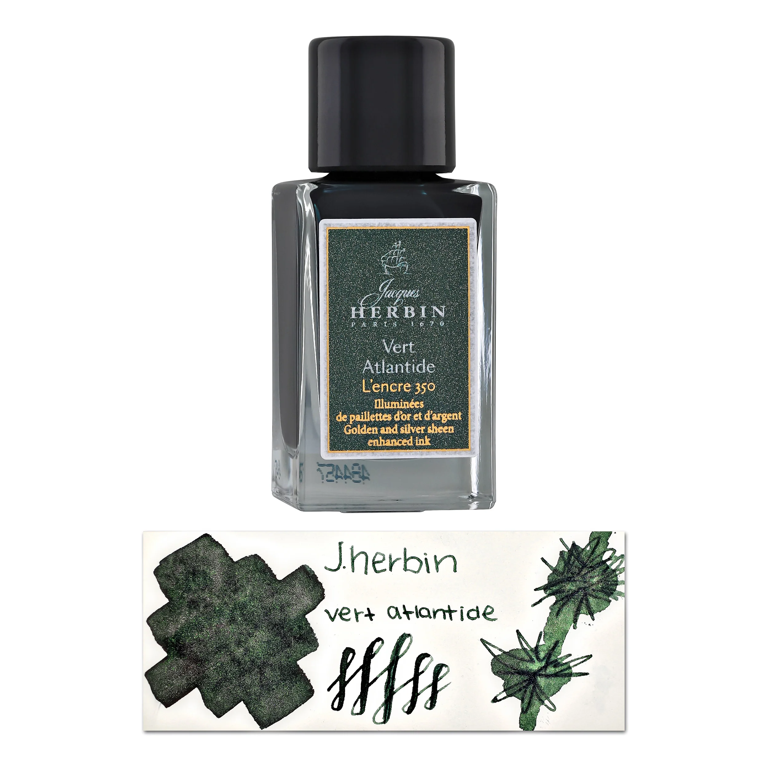 1625-j.-herbin-350th-anniversary-bottled-fountain-pen-ink-in-vert-atlantide-15-ml-1.webp J. Herbin 350th Anniversary Bottled Fountain Pen Ink in Vert Atlantide - 15 ml