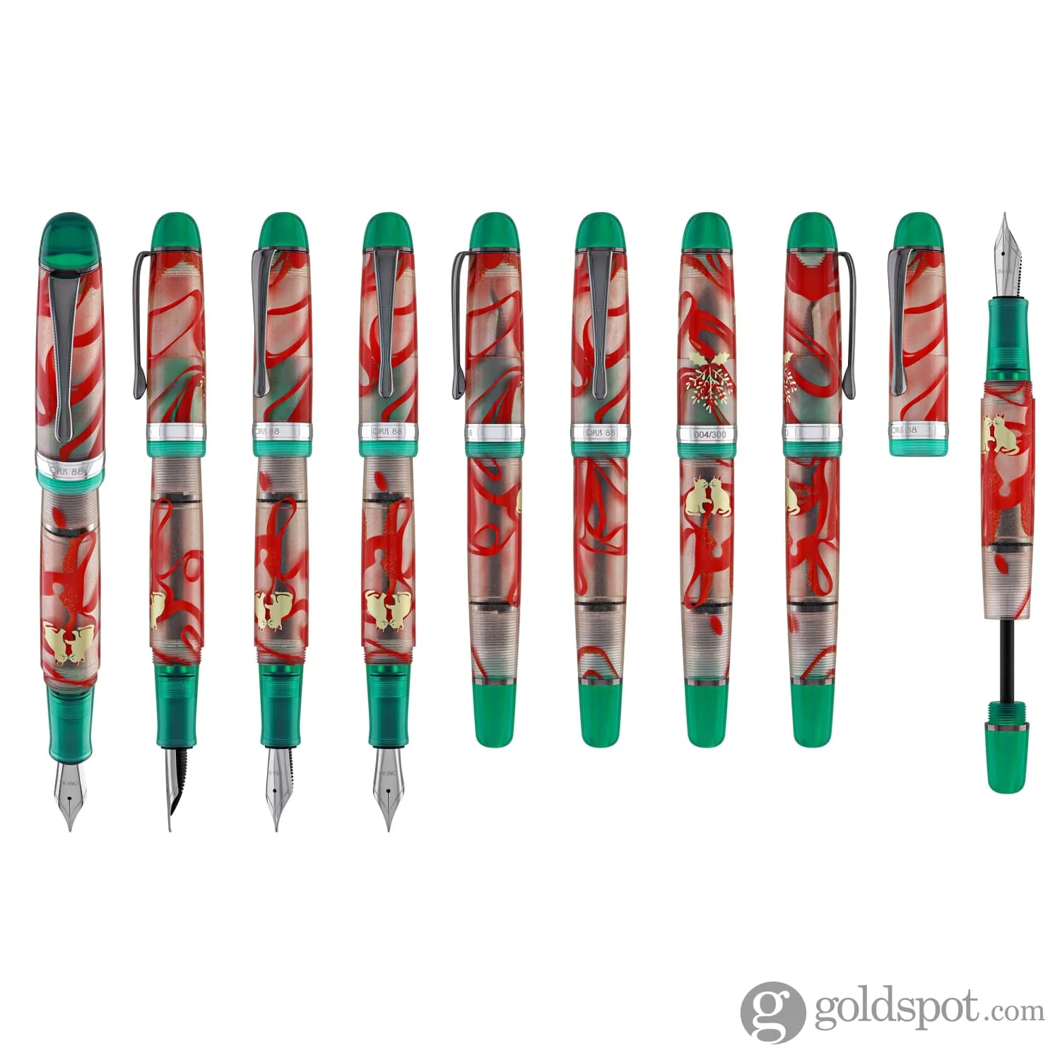 Opus 88 Jazz Fountain Pen in Under the Mistletoe - Limited Edition