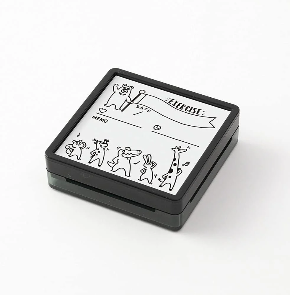 Midori Paintable Stamp Pre-Inked in Exercise