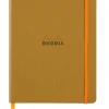 Rhodia 5.5 in x 8.25 Rhodiarama Softcover Notebook in Gold