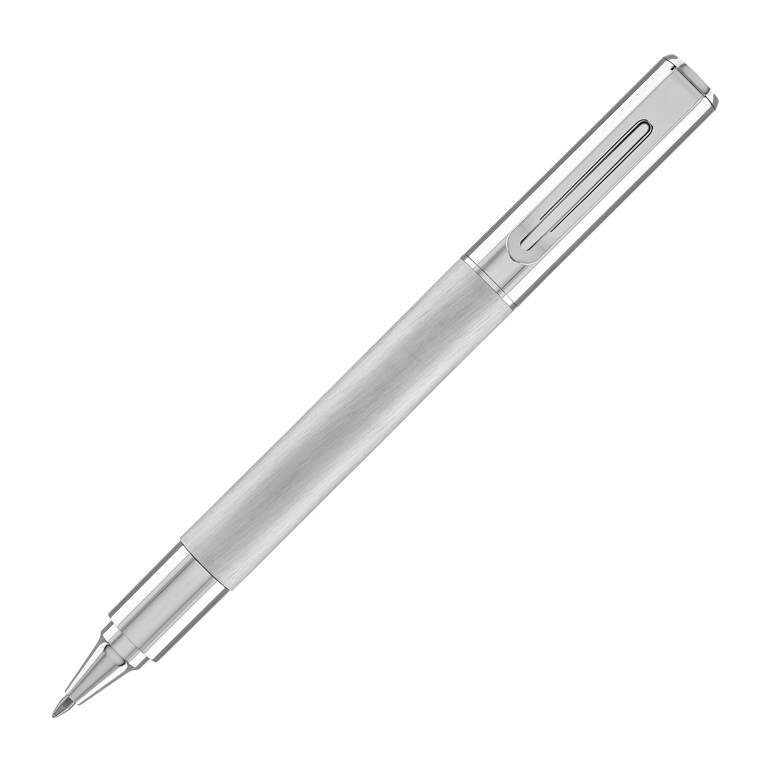 1697-monteverde-usa-ritma-rollerball-pen-in-brushed-stainless-steel-3.webp Monteverde USA Ritma Rollerball Pen in Brushed Stainless Steel