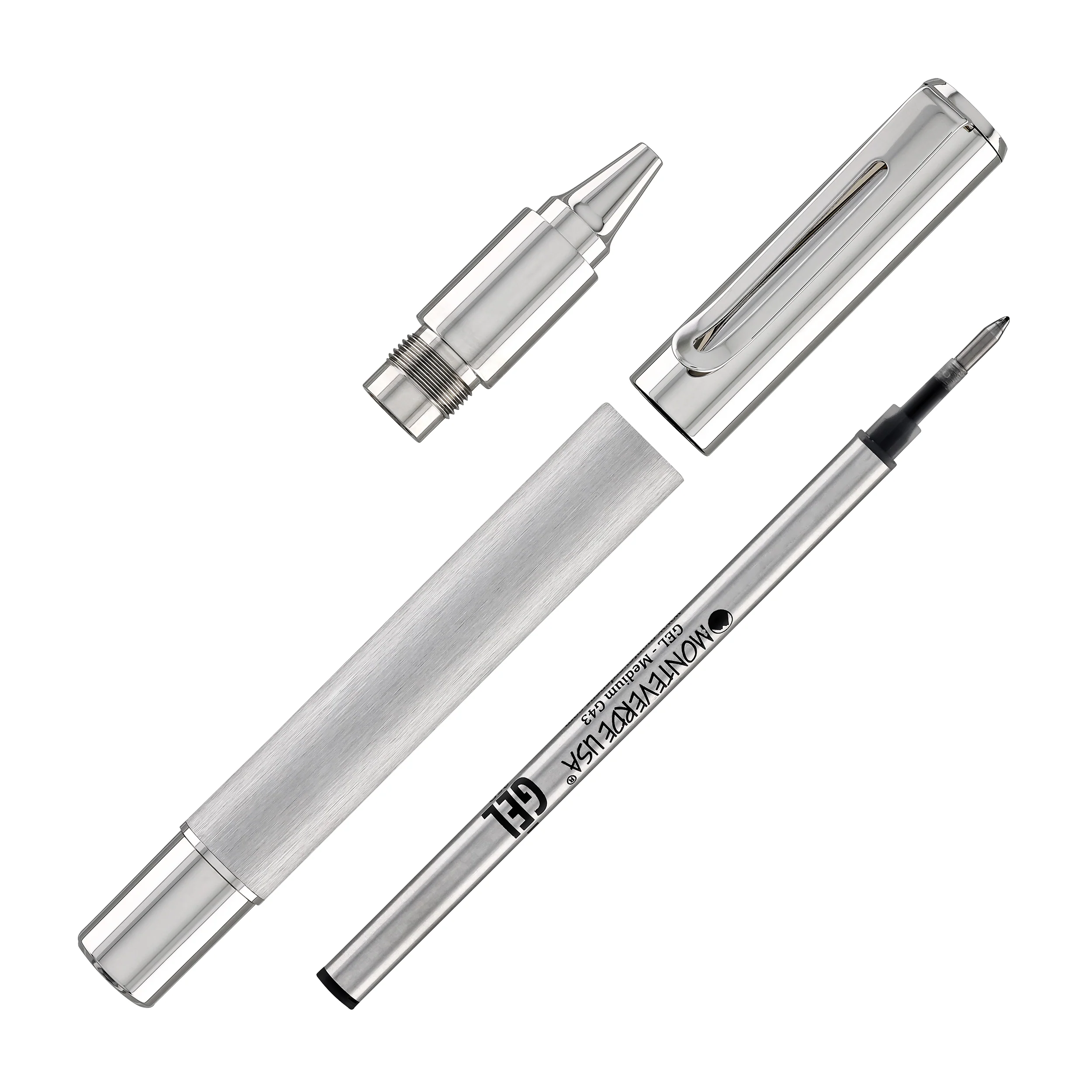 1697-monteverde-usa-ritma-rollerball-pen-in-brushed-stainless-steel-8.webp Monteverde USA Ritma Rollerball Pen in Brushed Stainless Steel