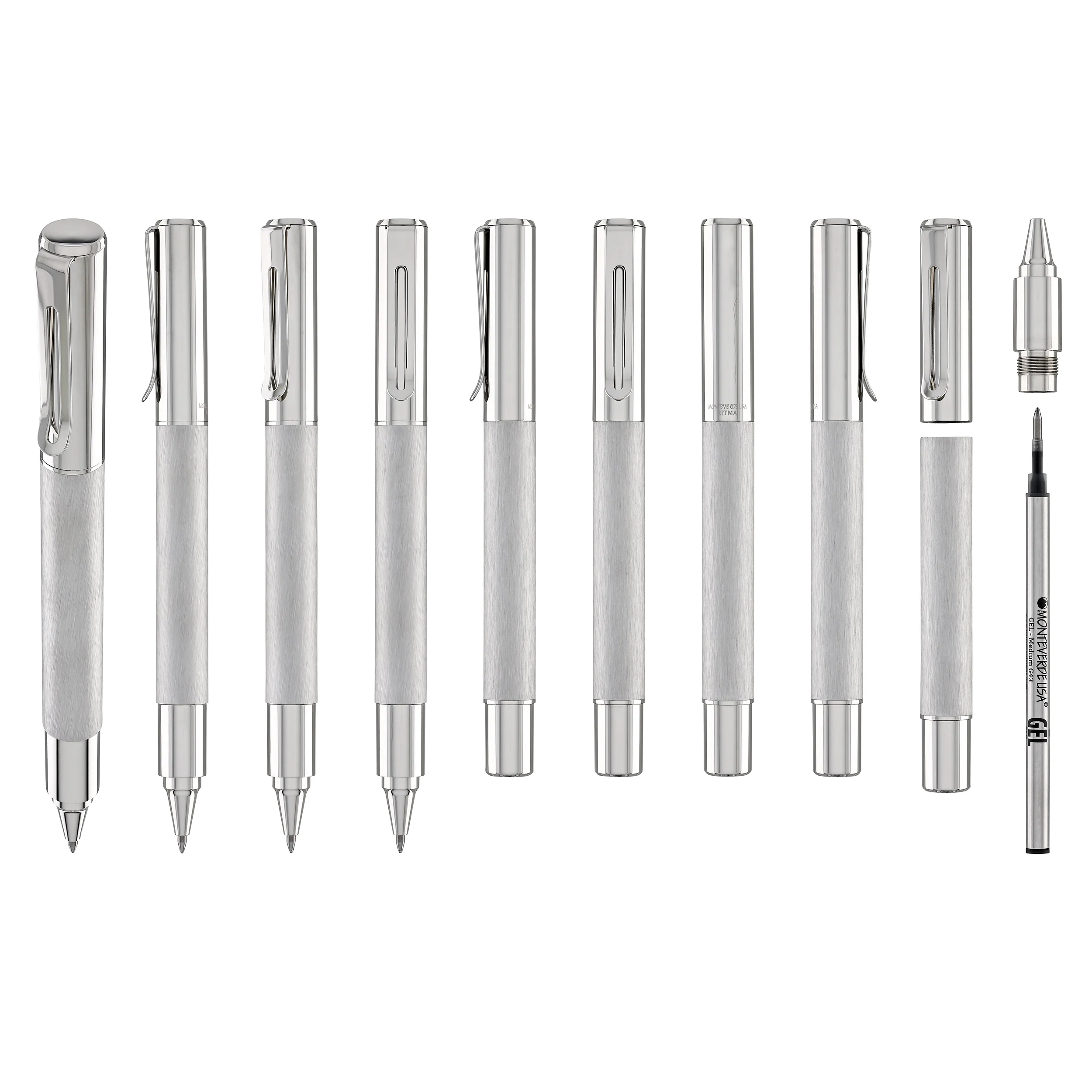 1697-monteverde-usa-ritma-rollerball-pen-in-brushed-stainless-steel-9.webp Monteverde USA Ritma Rollerball Pen in Brushed Stainless Steel