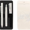 Faber-Castell Grip Harmony Fountain and Ballpoint Pen in Coconut Milk -  Gift Tin