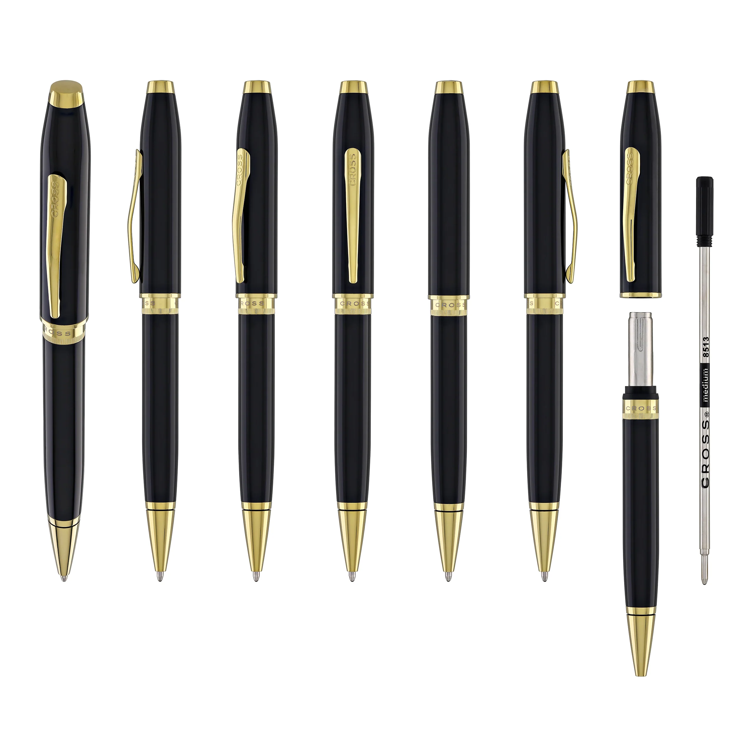 1732-cross-foundry-ballpoint-pen-in-glossy-black-lacquer-with-pvd-gold-appointments-7.webp Cross Foundry Ballpoint Pen in Glossy Black Lacquer with PVD Gold Appointments