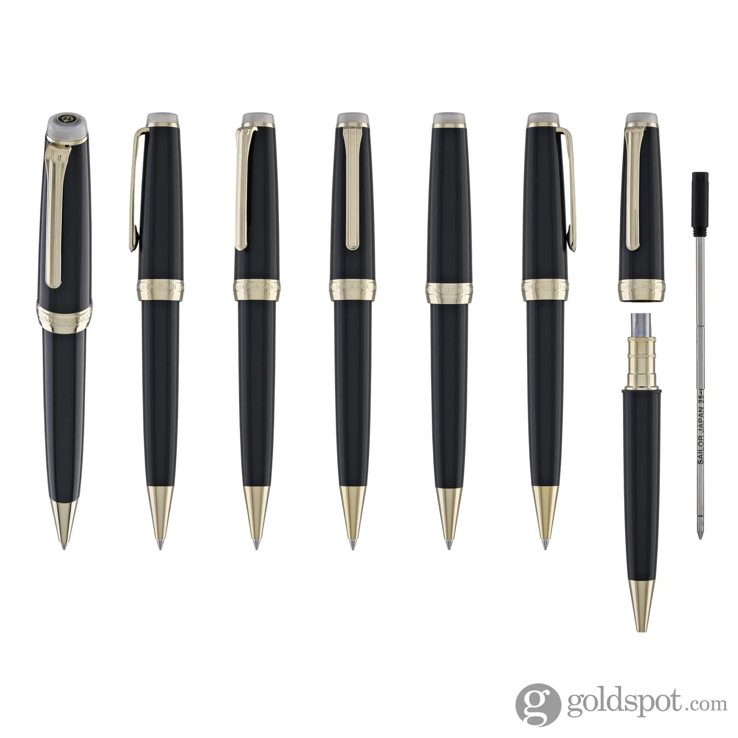 1749-sailor-pro-gear-slim-shikiori-noyama-no-uta-ballpoint-pen-in-wagtail-s-call-sekirei-with-gold-trim-7.webp Sailor Pro Gear Slim Shikiori Noyama No Uta Ballpoint Pen in Wagtail's Call - "Sekirei" with Gold Trim