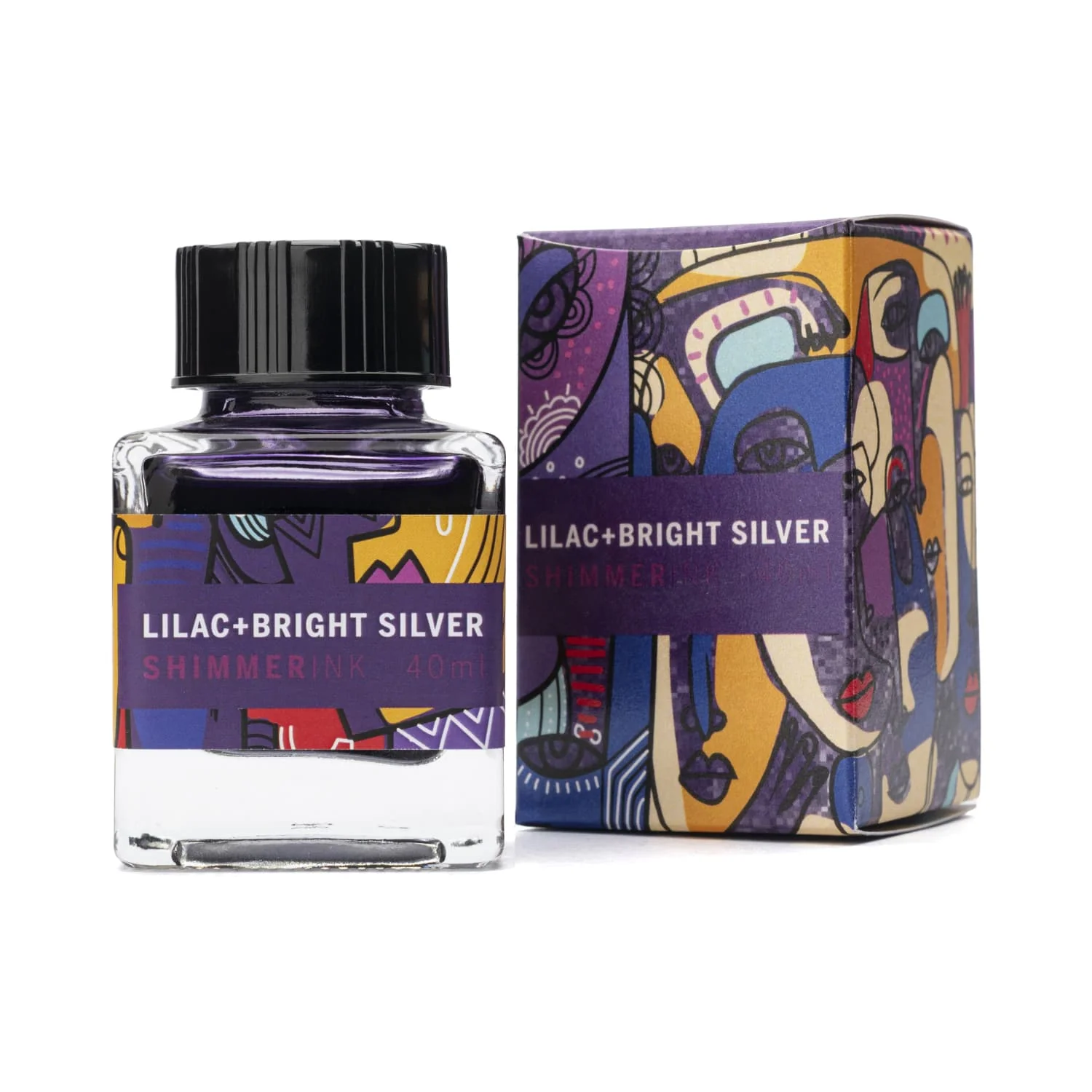 1757-leonardo-officina-shimmer-bottled-ink-in-lilac-bright-silver-40-ml-1.webp Leonardo Officina Shimmer Bottled Ink in Lilac Bright Silver - 40 mL
