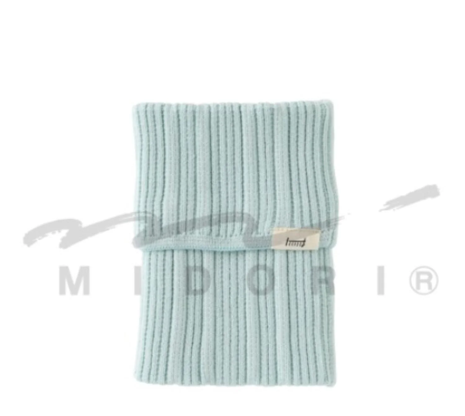 1761-midori-knitted-book-band-with-pockets-a6-to-b6-in-ice-blue-1.webp Midori Knitted Book Band with Pockets A6 to B6 in Ice Blue