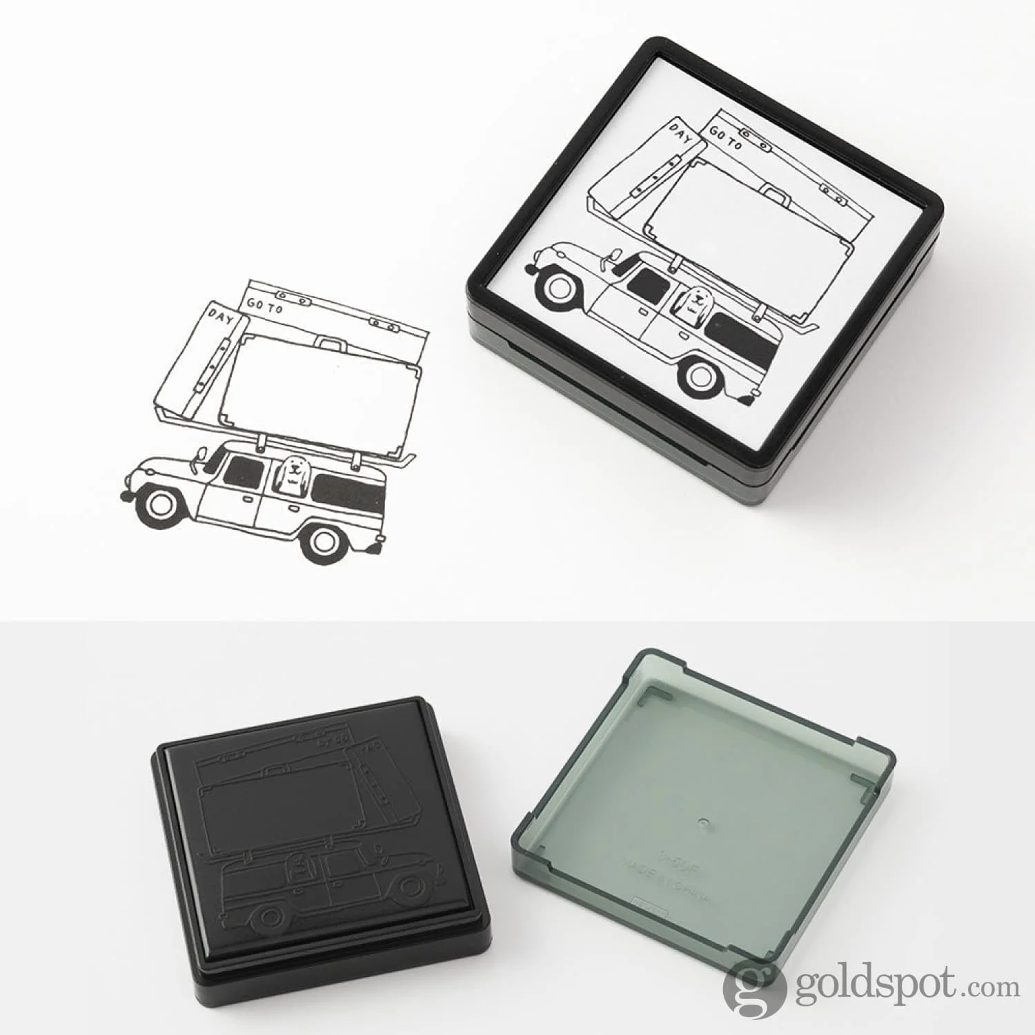 Midori Paintable Stamp Pre-Inked in Going Out