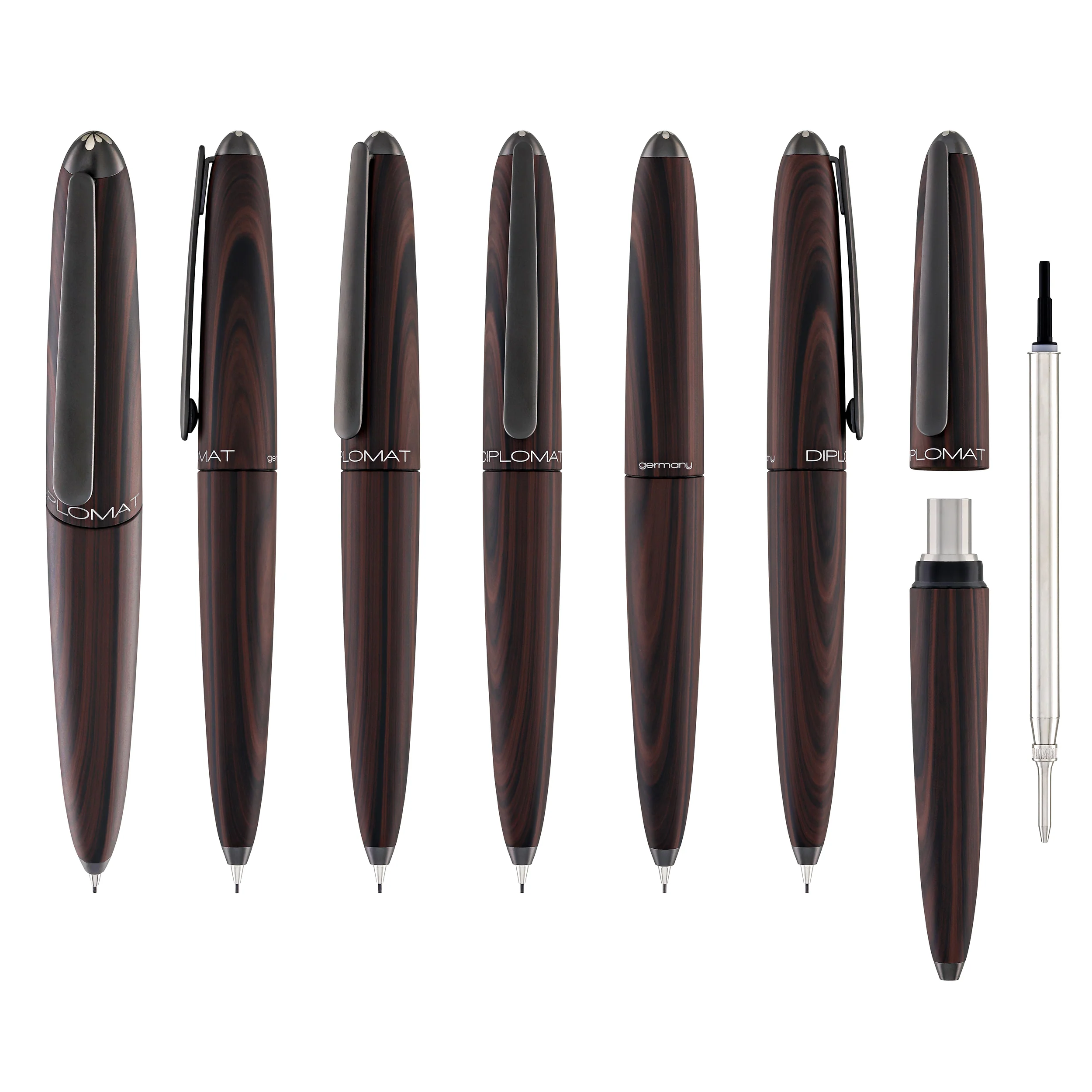 Diplomat Aero Mechanical Pencil in Black Forest - 0.7 mm