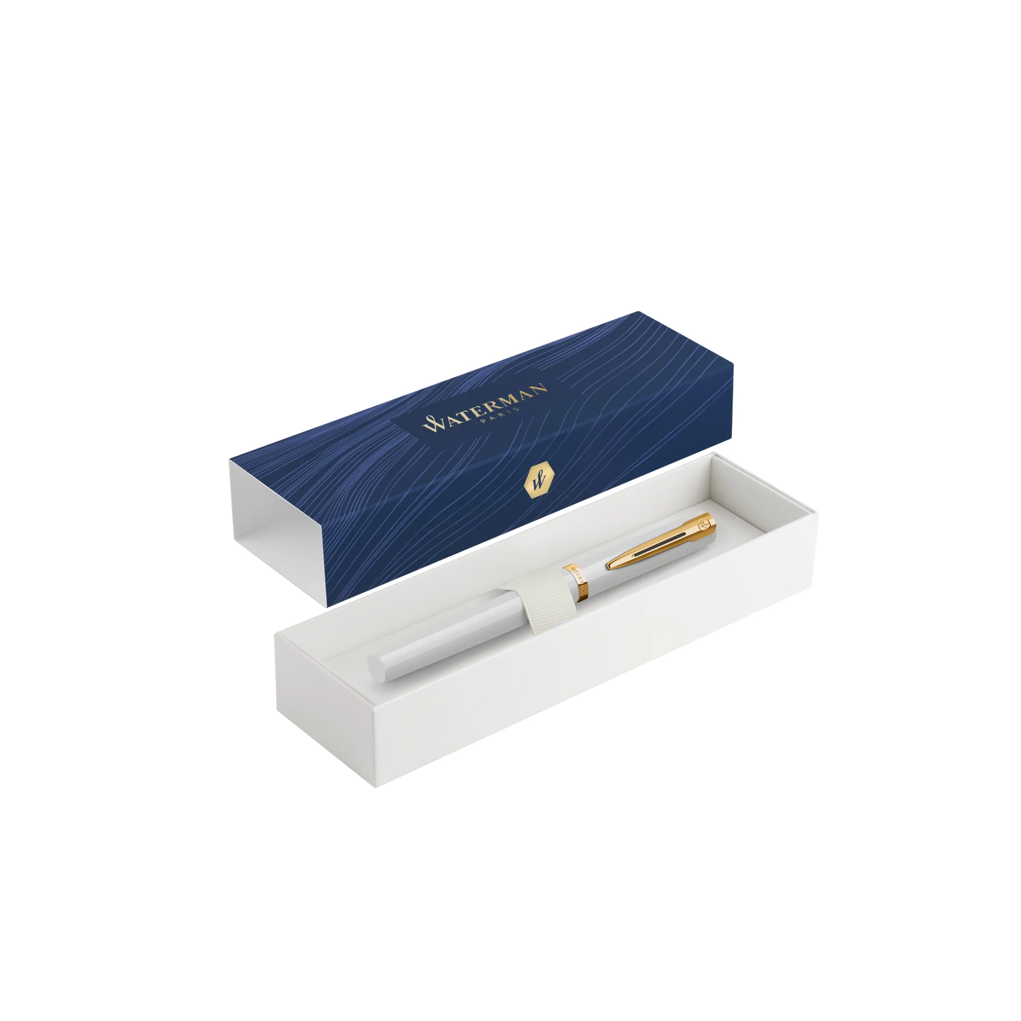 1821-waterman-impression-fountain-pen-in-white-with-gold-coated-fine-point-10.webp Waterman Impression Fountain Pen in White with Gold Coated - Fine Point