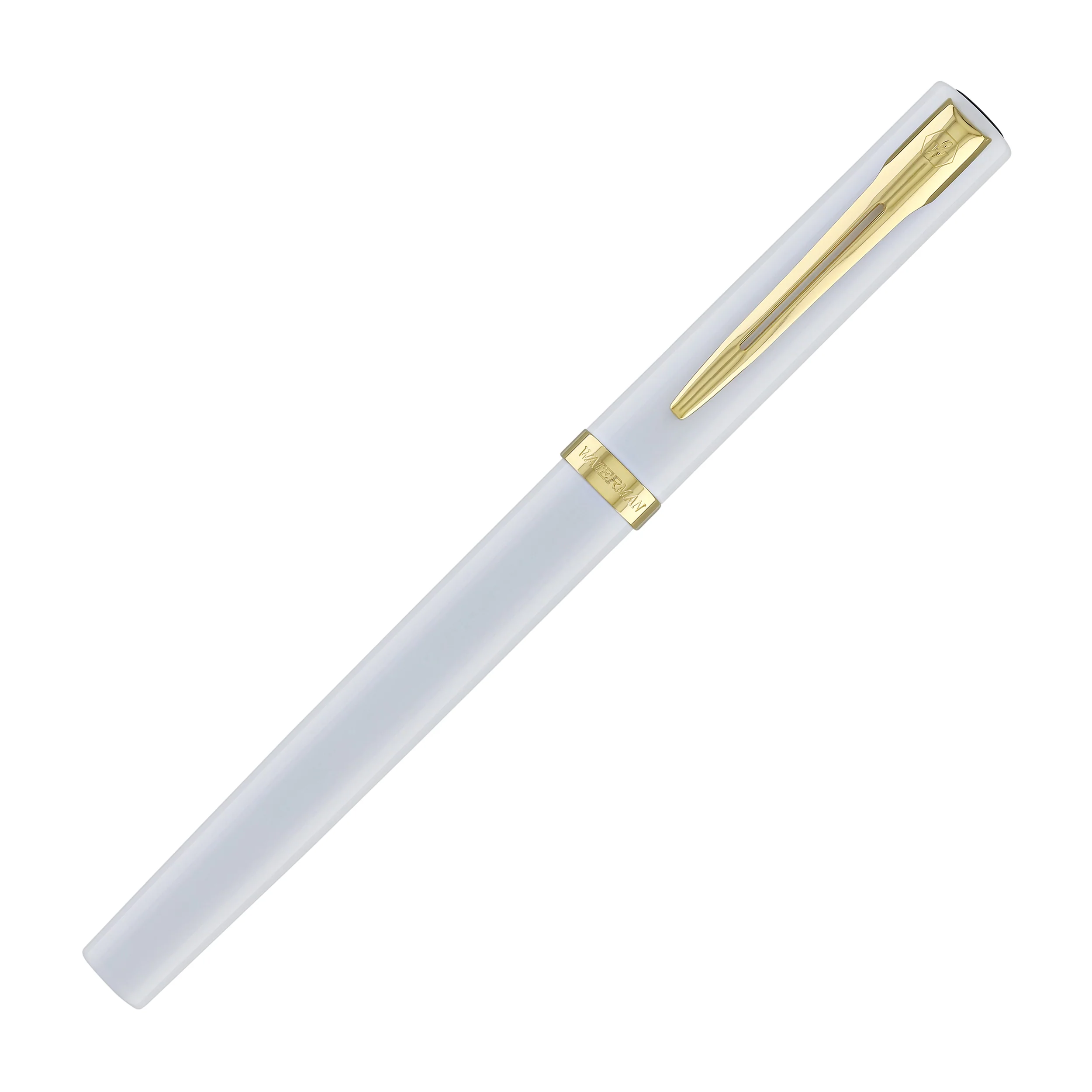 1821-waterman-impression-fountain-pen-in-white-with-gold-coated-fine-point-2.webp Waterman Impression Fountain Pen in White with Gold Coated - Fine Point