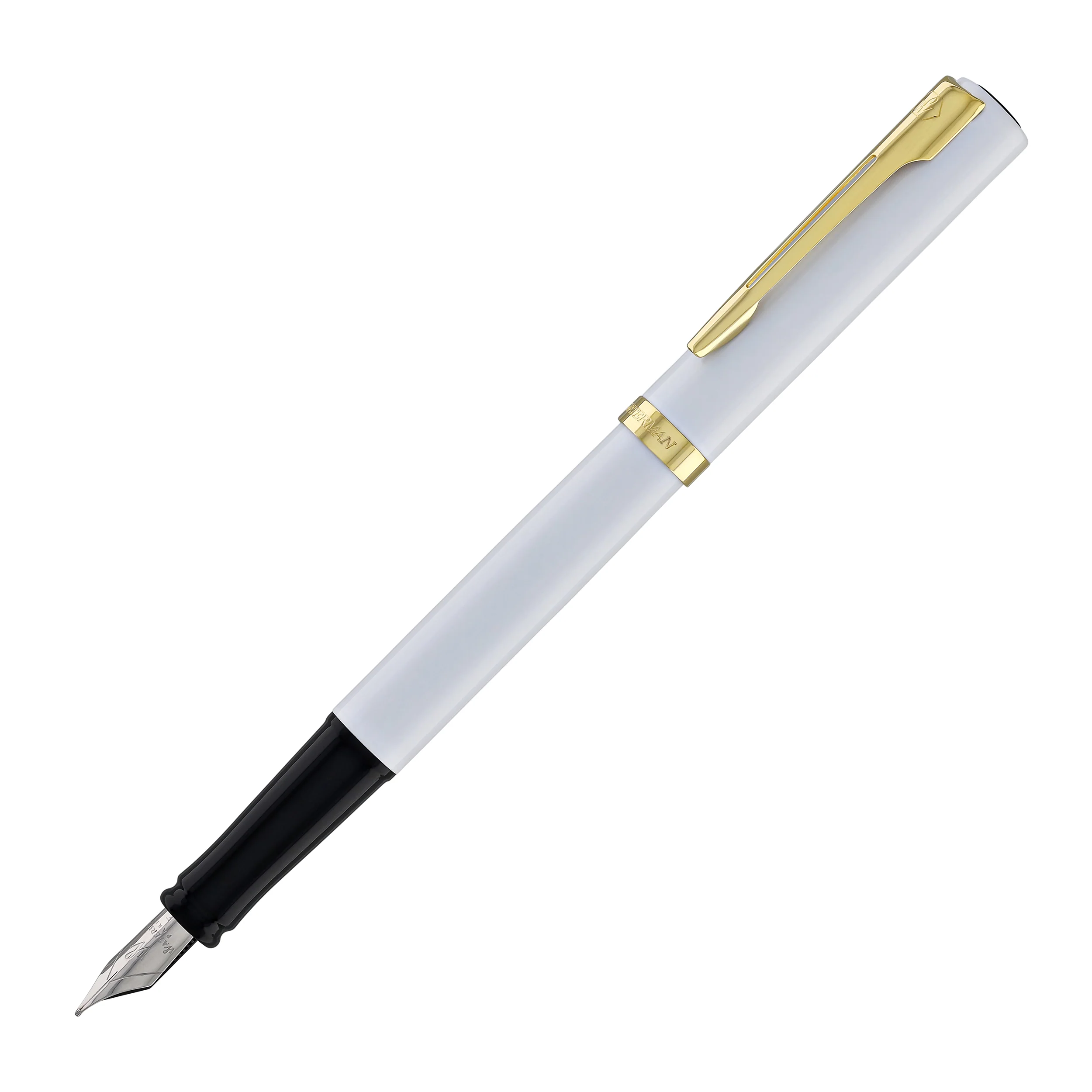 1821-waterman-impression-fountain-pen-in-white-with-gold-coated-fine-point-4.webp Waterman Impression Fountain Pen in White with Gold Coated - Fine Point