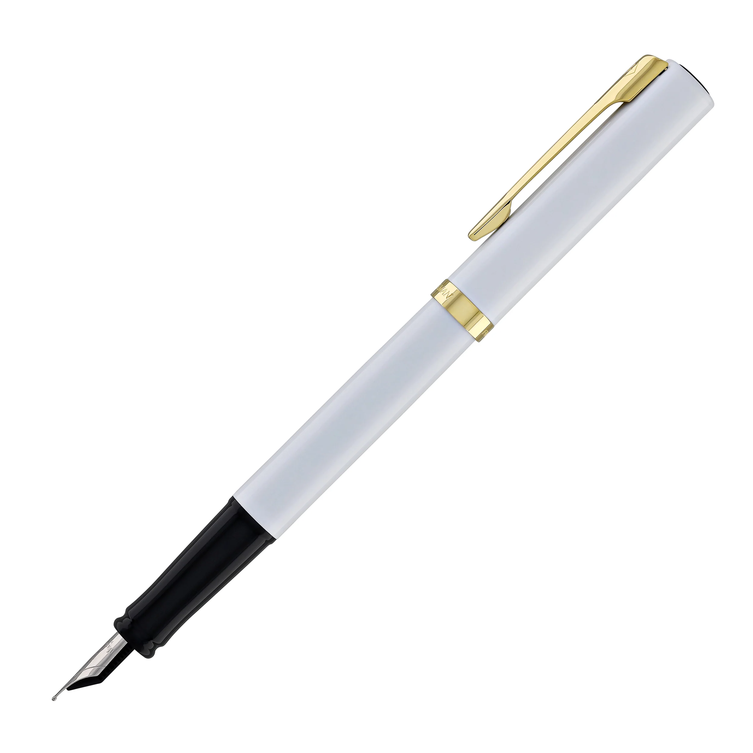 1821-waterman-impression-fountain-pen-in-white-with-gold-coated-fine-point-5.webp Waterman Impression Fountain Pen in White with Gold Coated - Fine Point