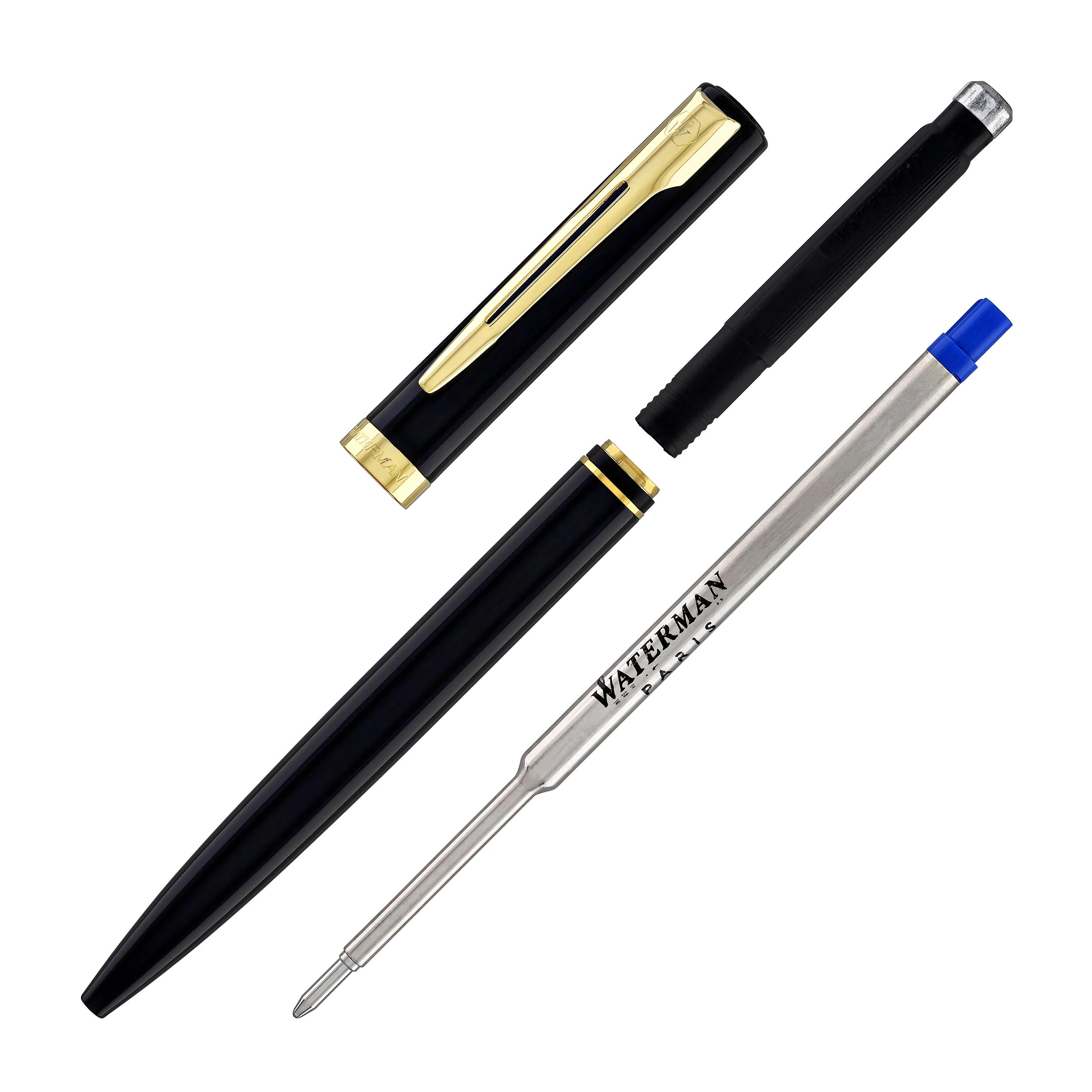 1822-waterman-impression-ballpoint-pen-in-black-with-gold-coated-6.webp Waterman Impression Ballpoint Pen in Black with Gold Coated
