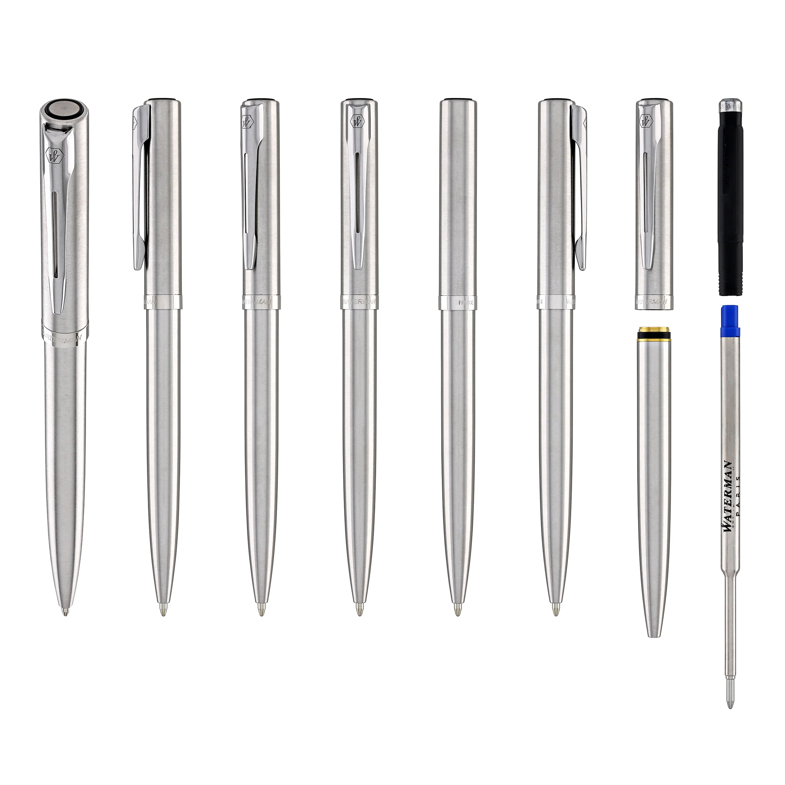 1824-waterman-impression-ballpoint-pen-in-stainless-steel-with-palladium-coated-7.webp Waterman Impression Ballpoint Pen in Stainless Steel with Palladium Coated