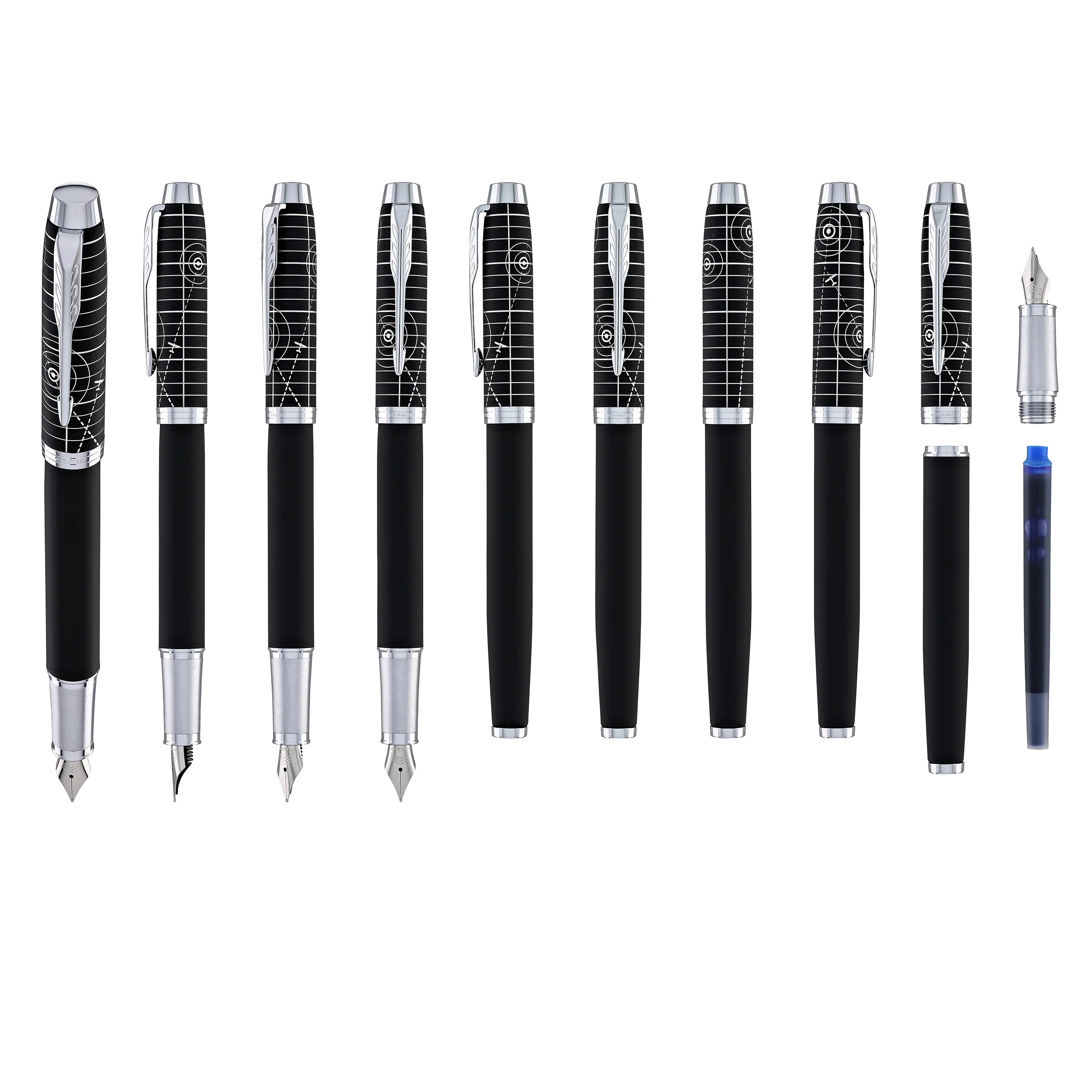 1826-parker-im-premium-fountain-pen-in-legacy-of-flight-with-chrome-trim-fine-point-9.webp Parker IM Premium Fountain Pen in Legacy of Flight with Chrome Trim - Fine Point