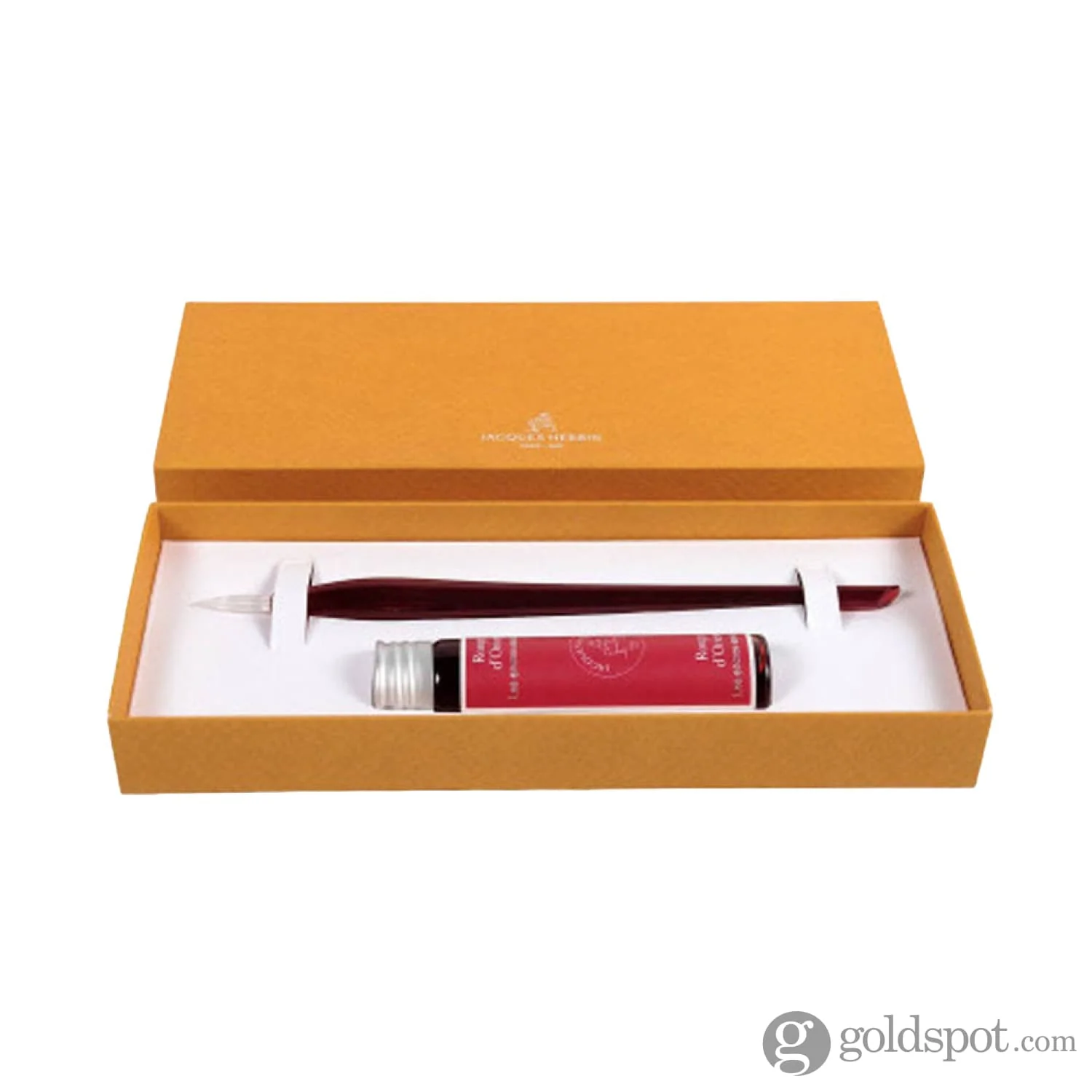 J. Herbin Murano Glass Pen and Ink Set in Red