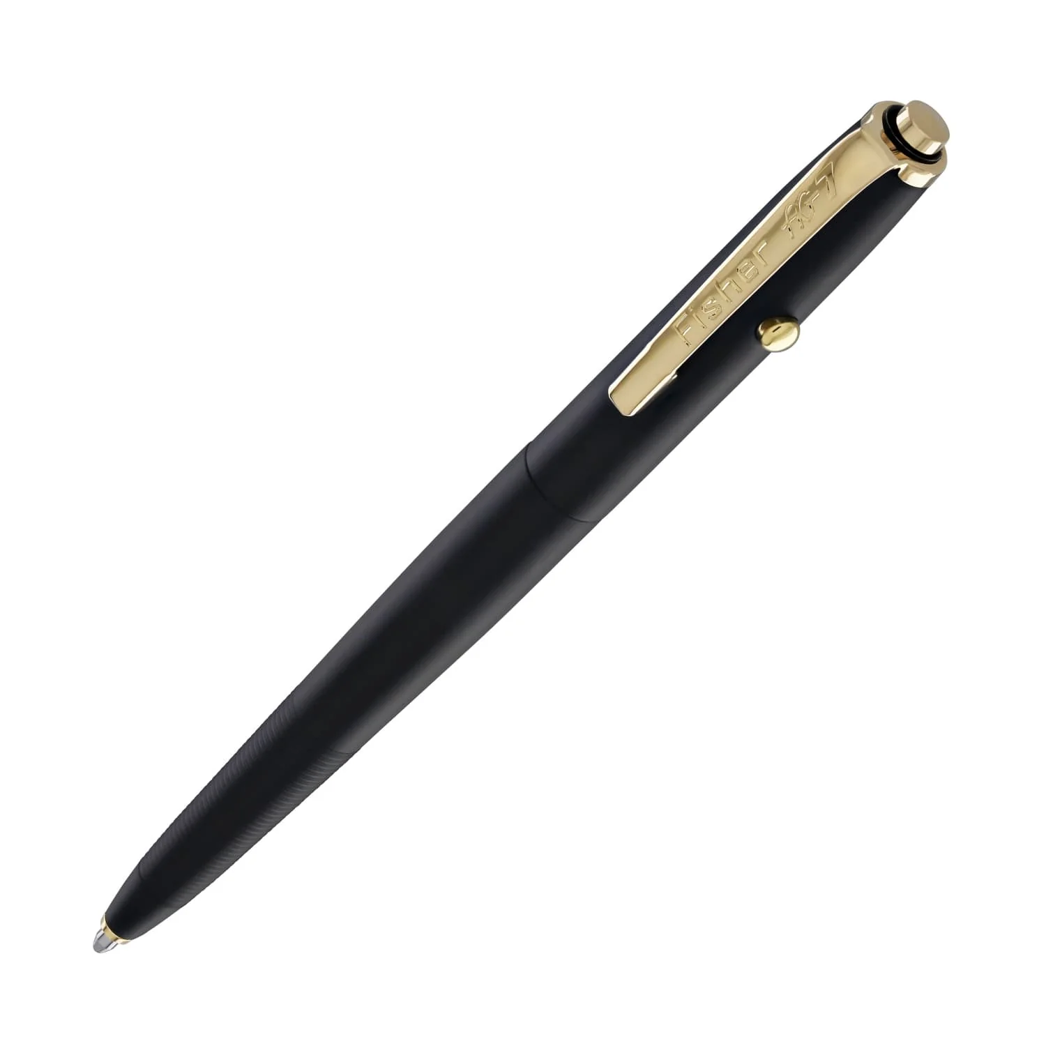 1849-fisher-space-pen-ag7-ballpoint-pen-in-graphite-black-cerakote-with-gold-clip-1.webp Fisher Space Pen AG7 Ballpoint Pen in Graphite Black Cerakote® with Gold Clip