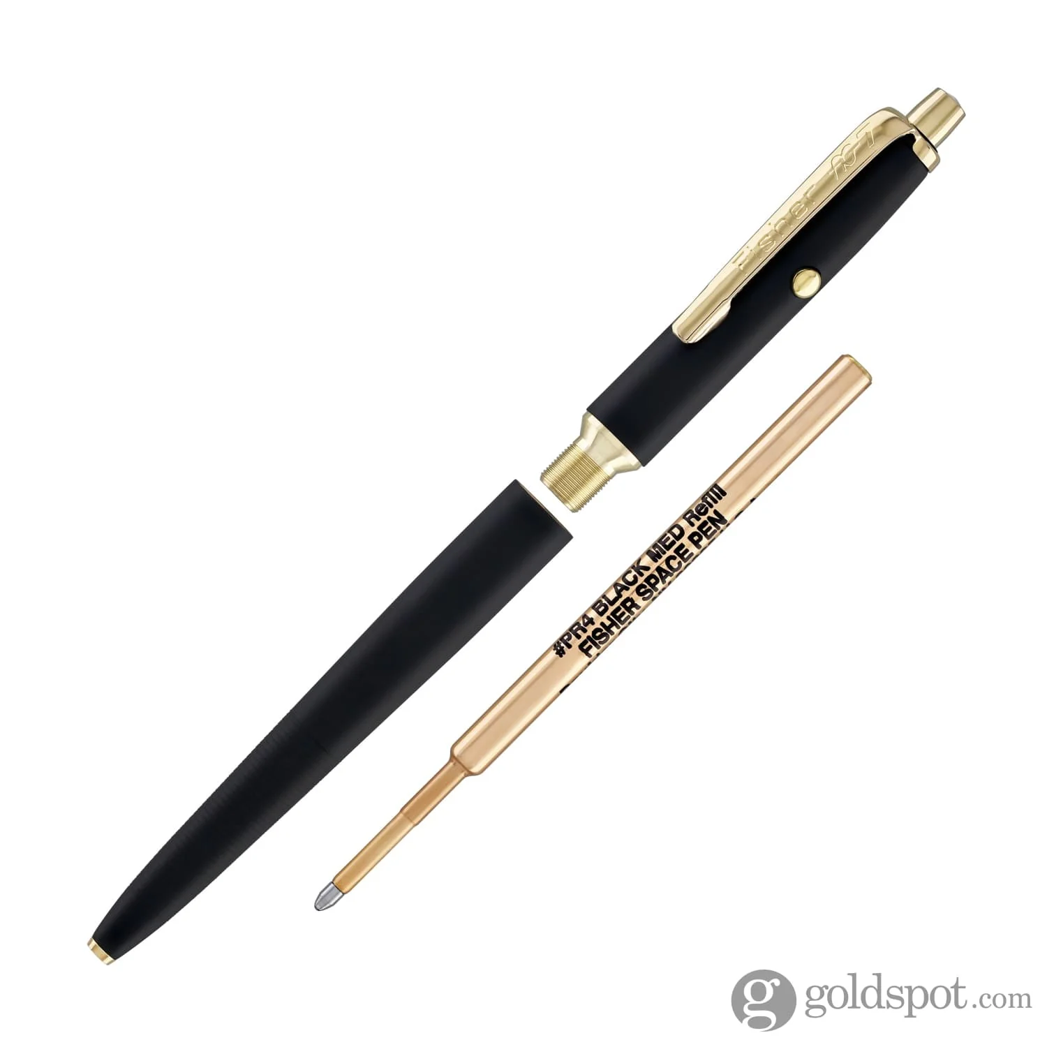 1849-fisher-space-pen-ag7-ballpoint-pen-in-graphite-black-cerakote-with-gold-clip-6.webp Fisher Space Pen AG7 Ballpoint Pen in Graphite Black Cerakote® with Gold Clip