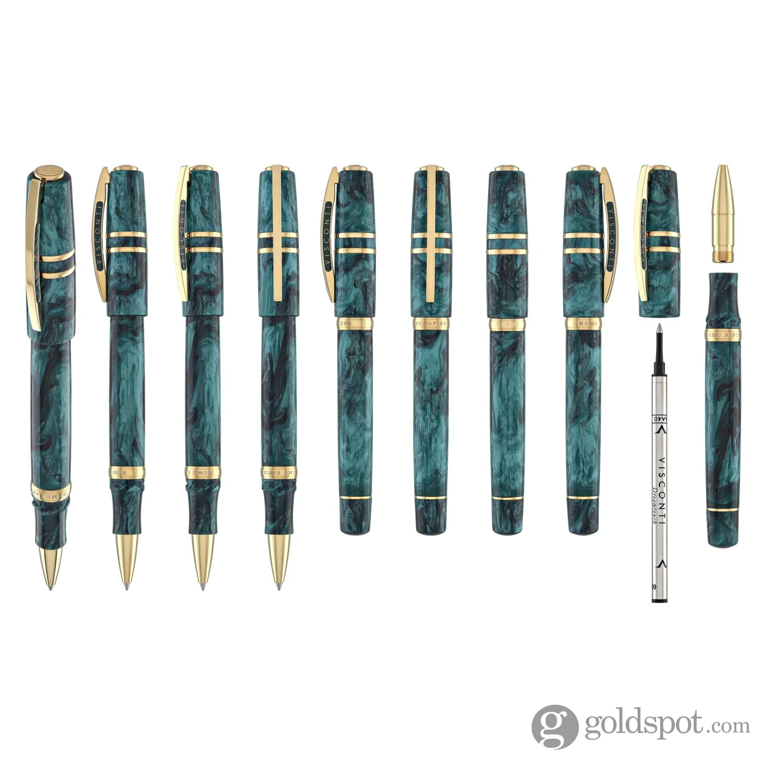 1850-visconti-homo-sapiens-rollerball-pen-in-dark-emerald-9.webp Visconti Homo Sapiens Rollerball Pen in Dark Emerald