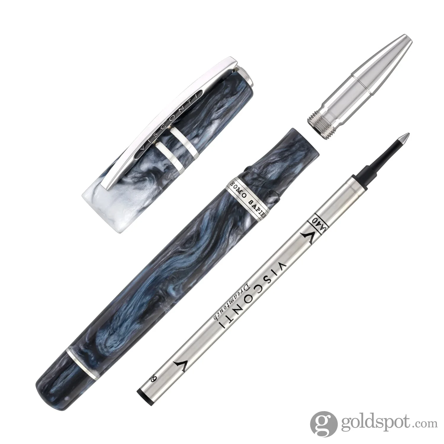 Visconti Homo Sapiens Rollerball Pen in Dark Sapphire