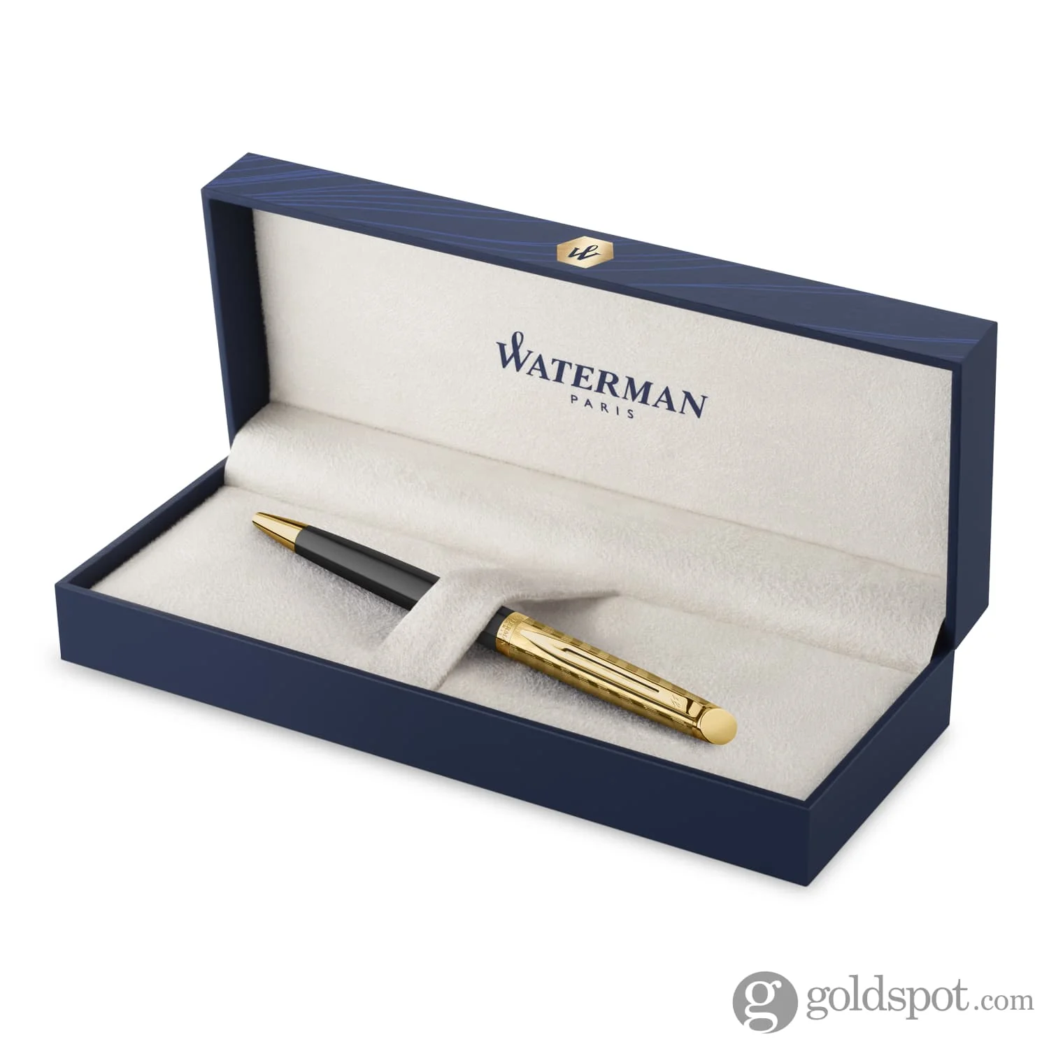 1853-waterman-hemisphere-ballpoint-pen-in-opera-with-gold-trim-8.webp Waterman Hémisphère Ballpoint Pen in Opera with Gold Trim