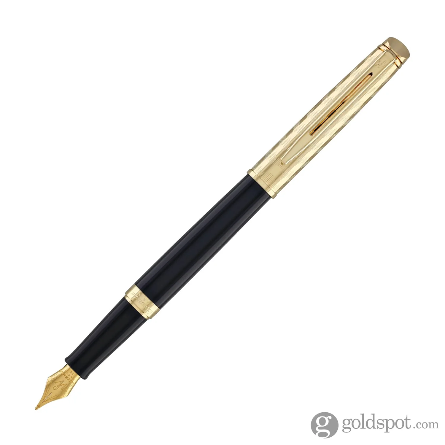 1854-waterman-hemisphere-fountain-pen-in-opera-with-gold-trim-medium-point-3.webp Waterman Hémisphère Fountain Pen in Opera with Gold Trim - Medium Point