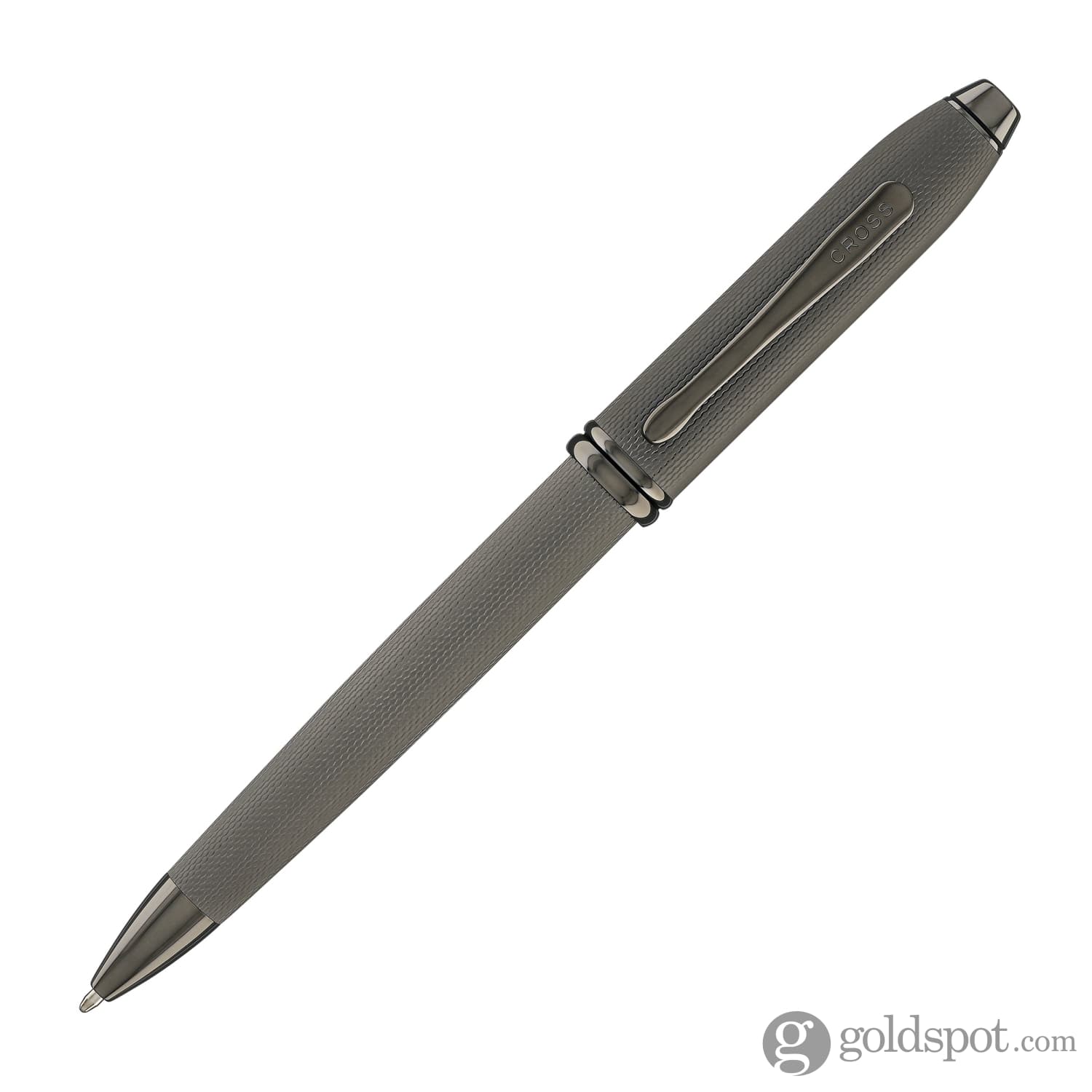 1873-cross-townsend-ballpoint-pen-in-polished-slate-gray-engraved-diamond-pattern-2.jpg Cross Townsend Ballpoint Pen in Polished Slate Gray Engraved Diamond Pattern