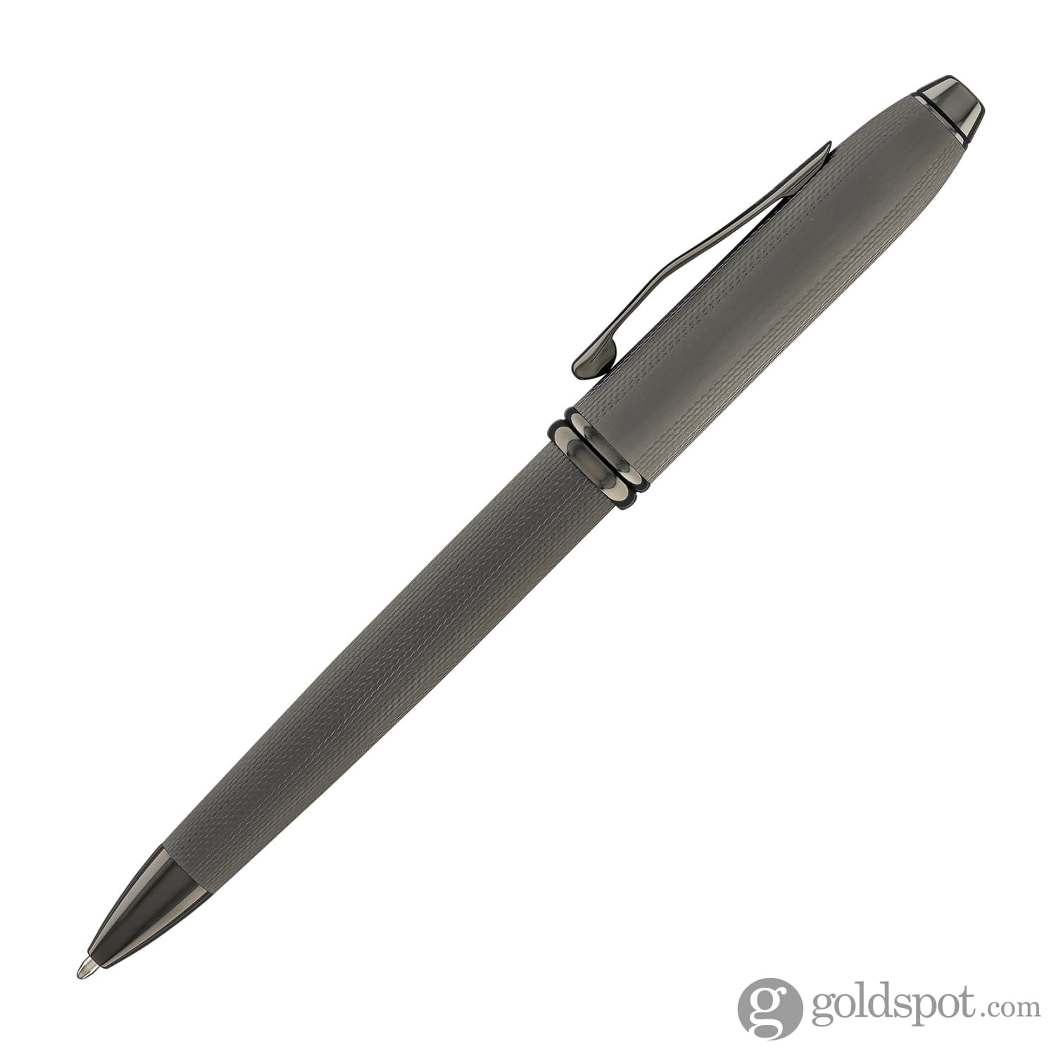 1873-cross-townsend-ballpoint-pen-in-polished-slate-gray-engraved-diamond-pattern-4.jpg Cross Townsend Ballpoint Pen in Polished Slate Gray Engraved Diamond Pattern