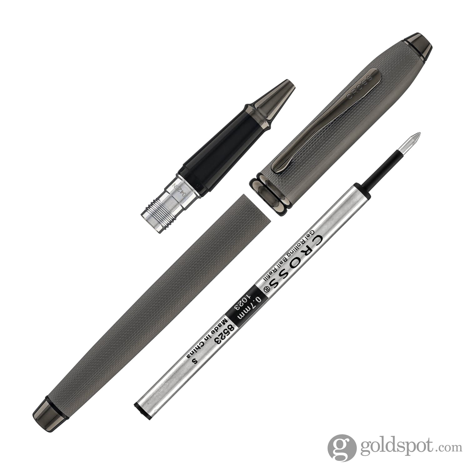 1874-cross-townsend-rollerball-pen-in-polished-slate-gray-engraved-diamond-pattern-8.jpg Cross Townsend Rollerball Pen in Polished Slate Gray Engraved Diamond Pattern