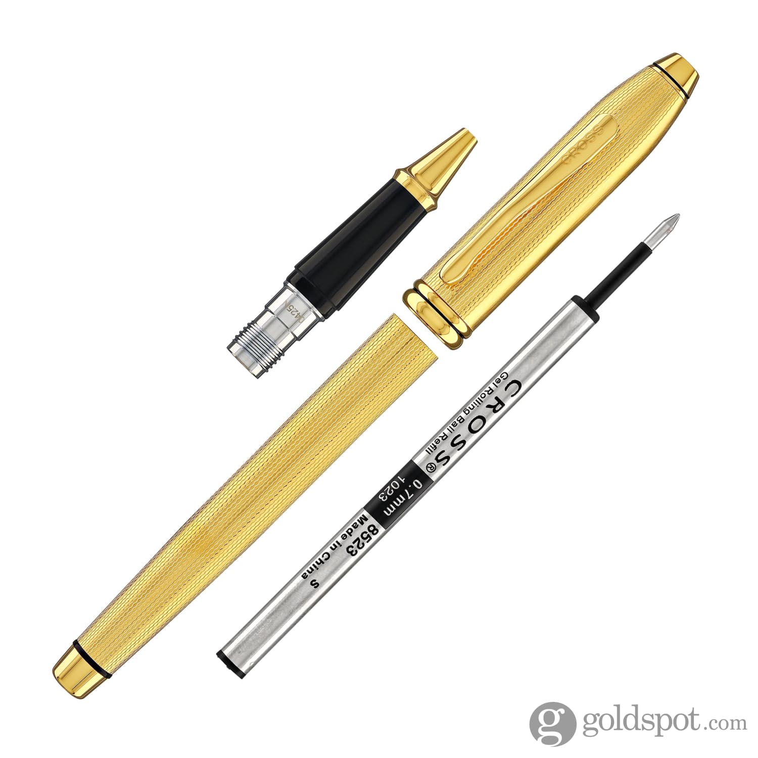 1875-cross-townsend-rollerball-pen-in-polished-23k-gold-plated-engraved-diamond-pattern-7.jpg Cross Townsend Rollerball Pen in Polished 23K Gold-Plated Engraved Diamond Pattern