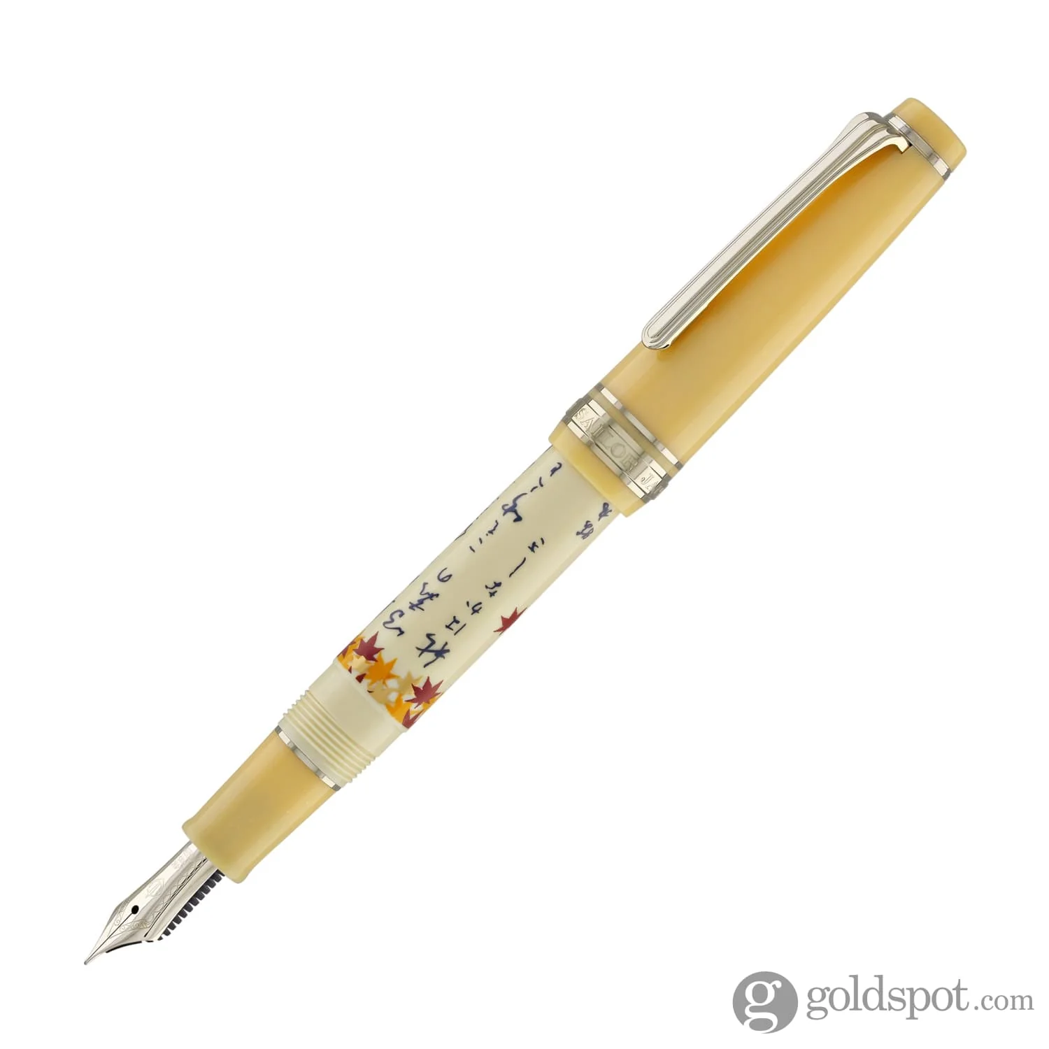 Sailor Professional Gear Slim Seasonal Waka Poetry Fountain Pen in Autumn - 14K Gold
