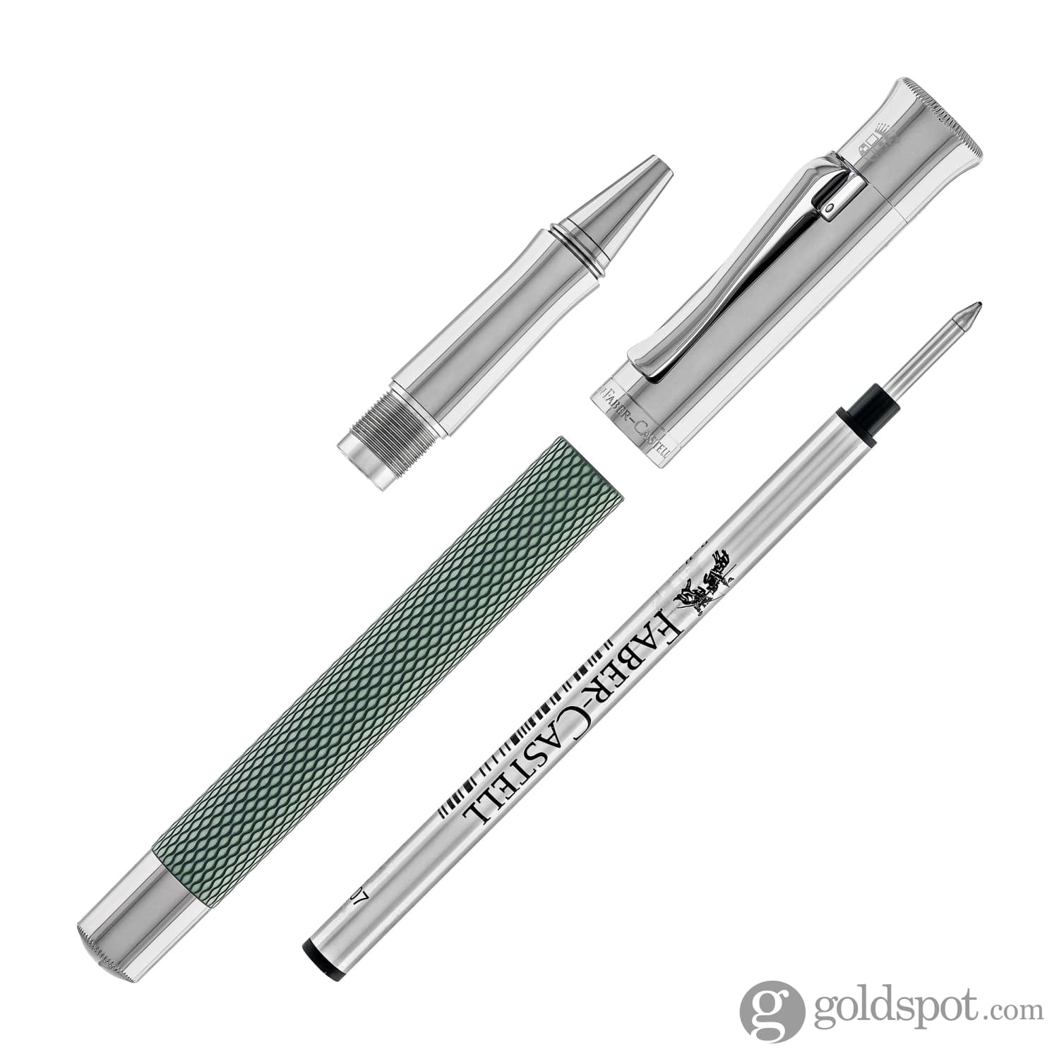 Faber-Castell Guilloche Rollerball Pen in Sage Green